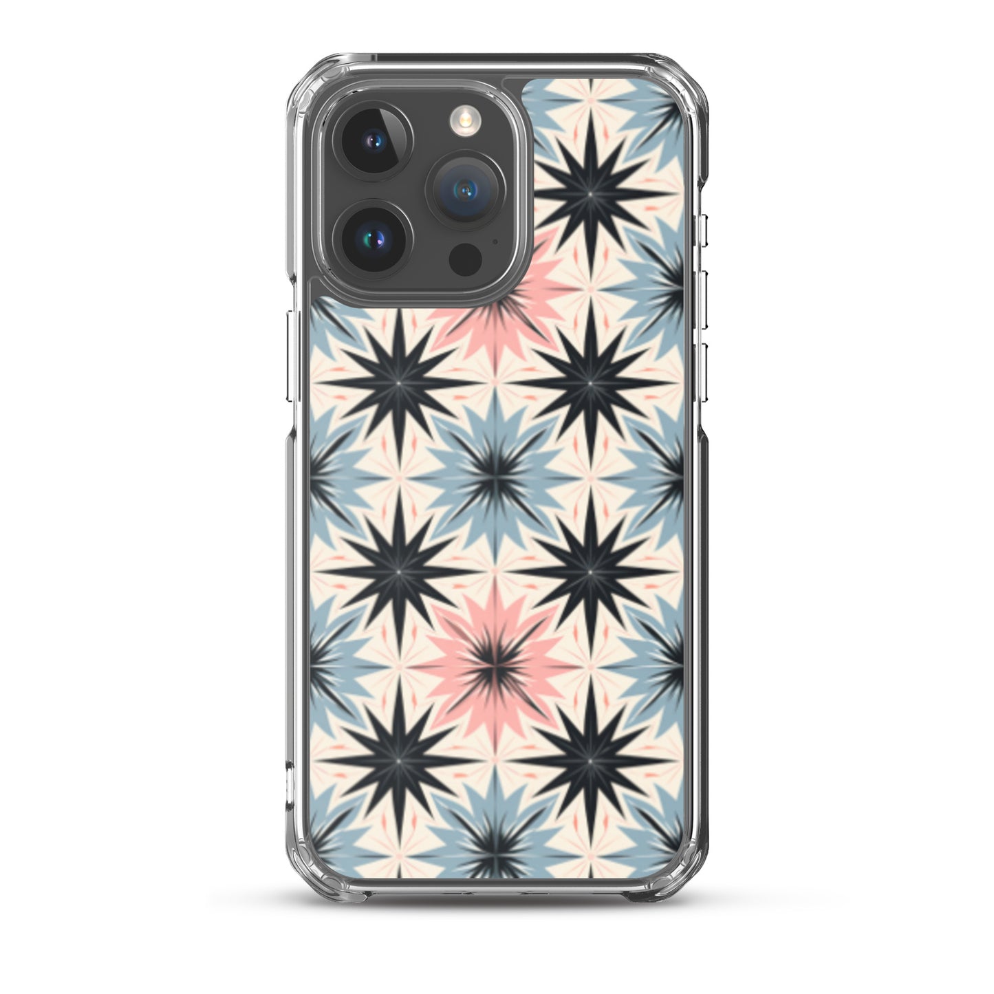 iPhone Case Pink and Blue Pastel Retro Stars