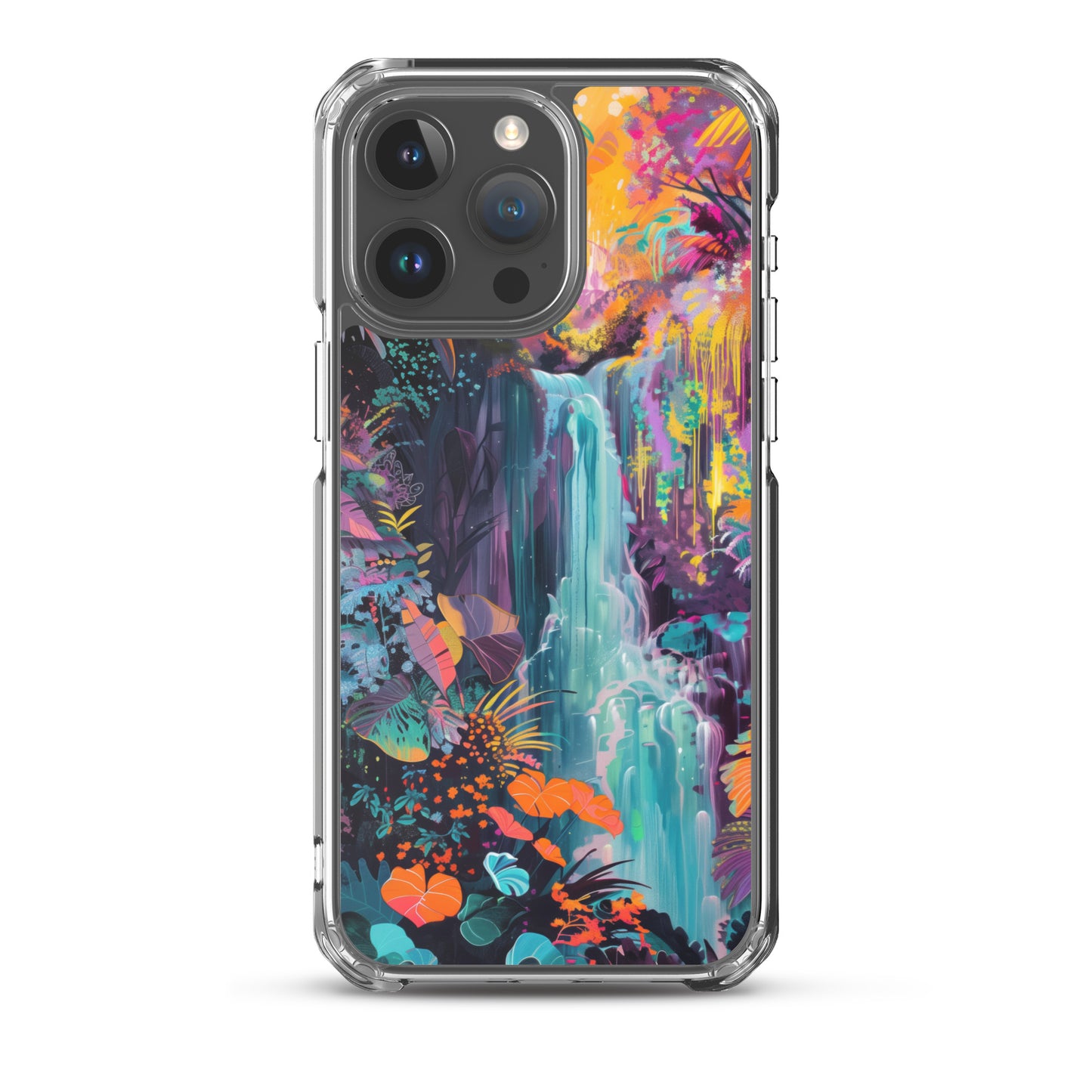 iPhone Case Vibrant Tropical Jungle Waterfall