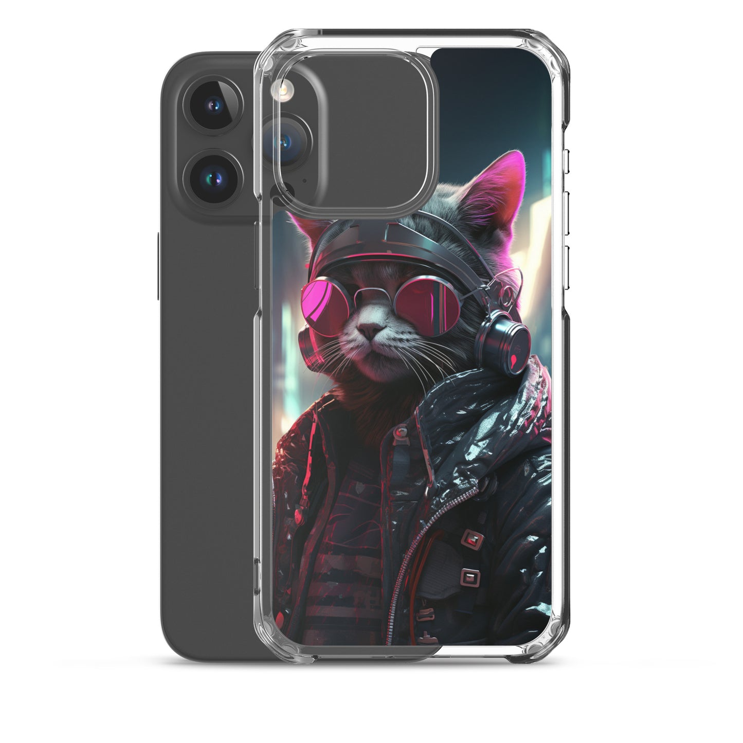 Cyberpunk Kitty Cat iPhone Case