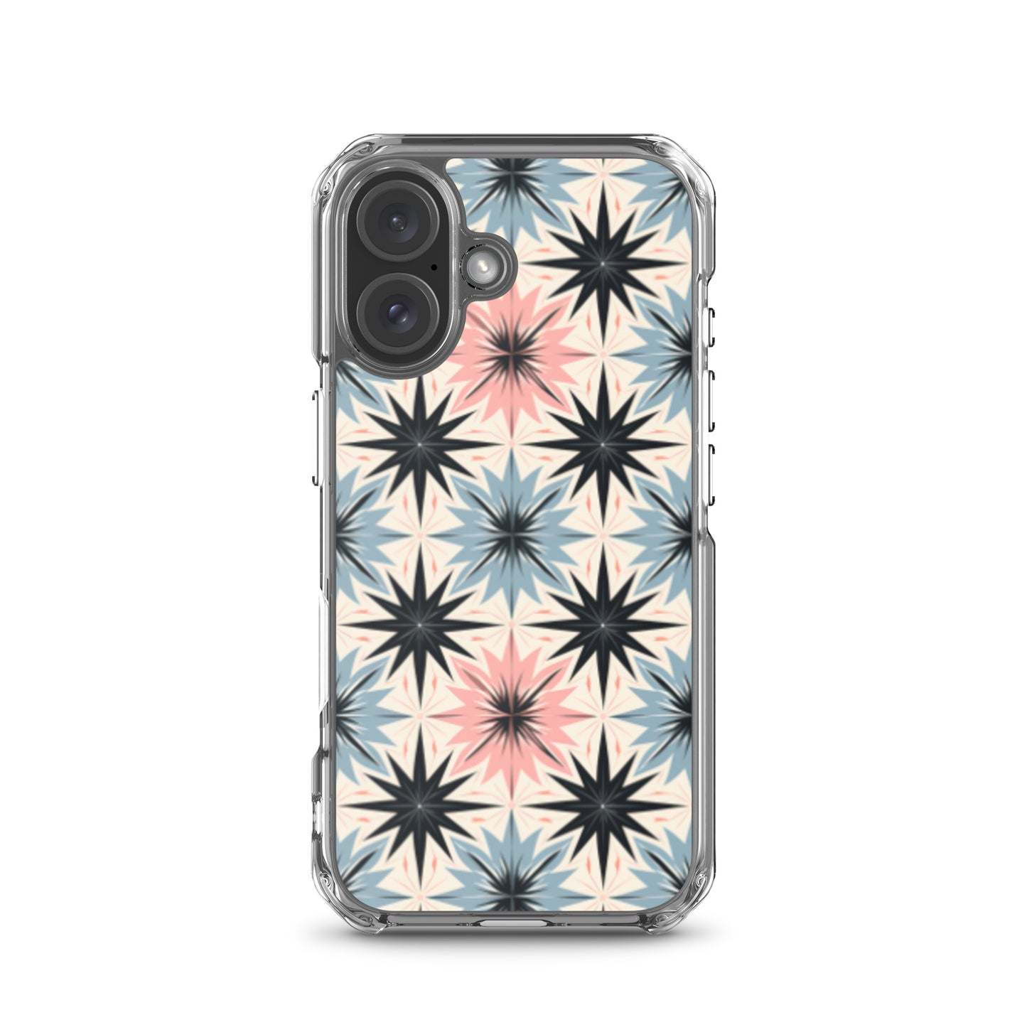 iPhone Case Pink and Blue Pastel Retro Stars