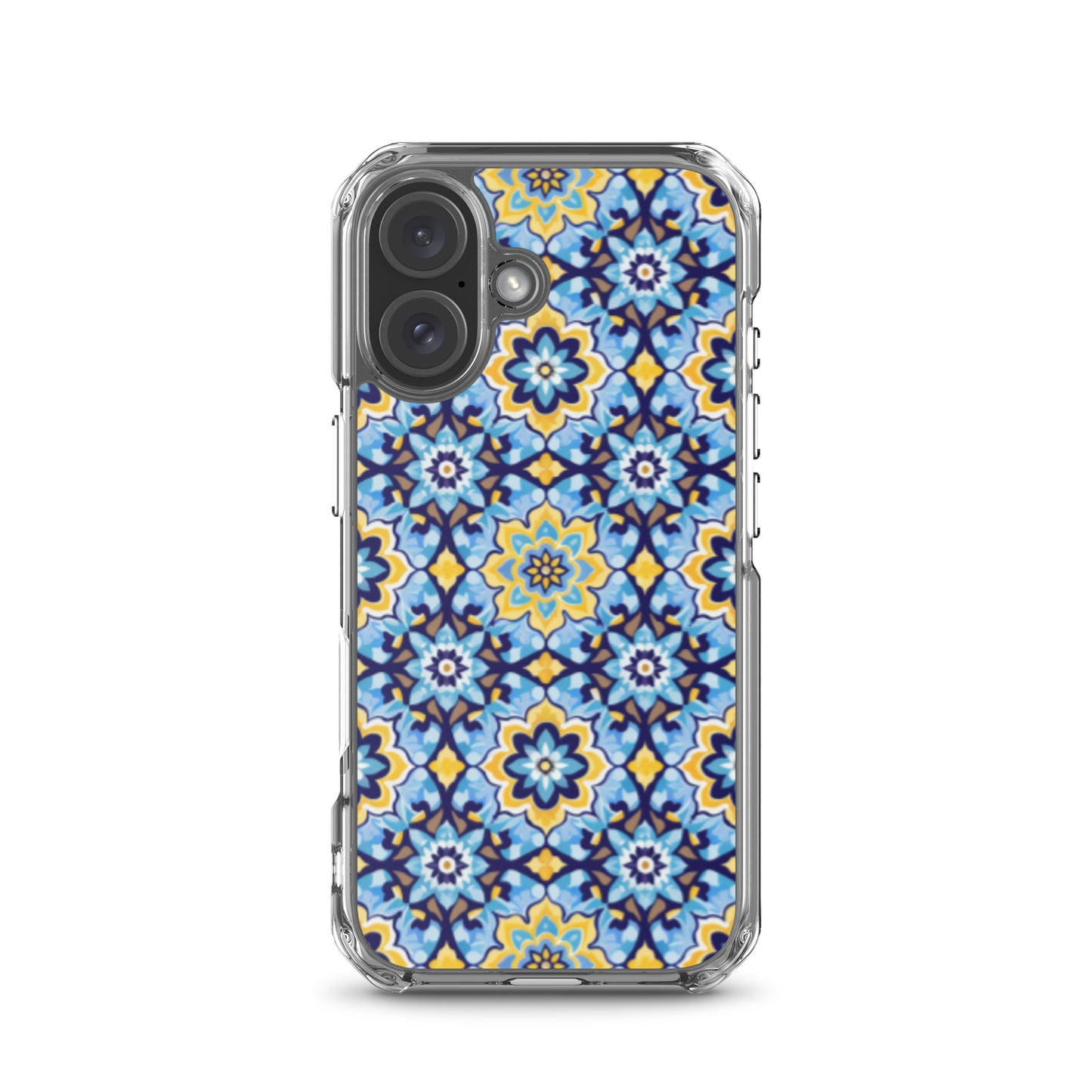 iPhone Case Kashi Tiles Yellow & Light Blue