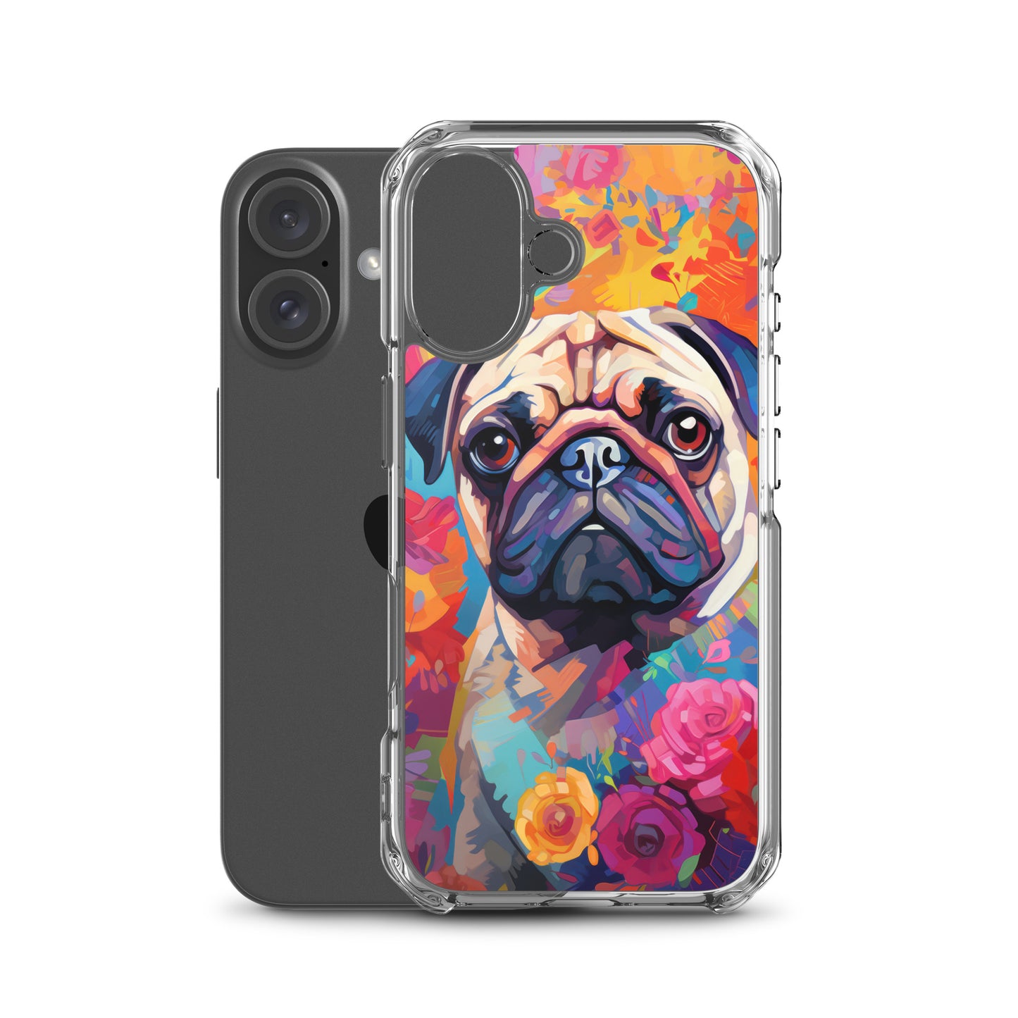 iPhone Case Painted Pug