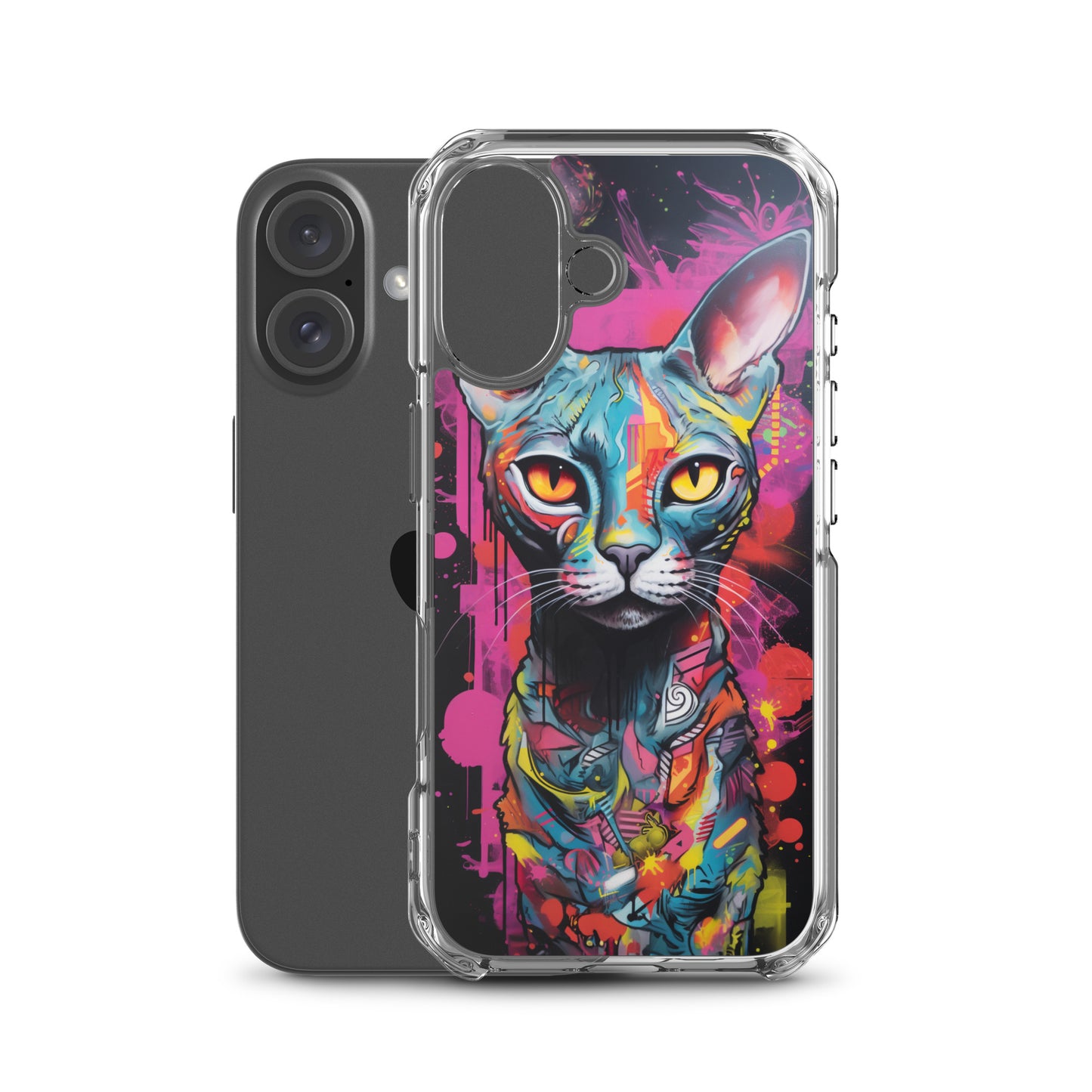 Graffiti Sphynx Cat #2 iPhone Case