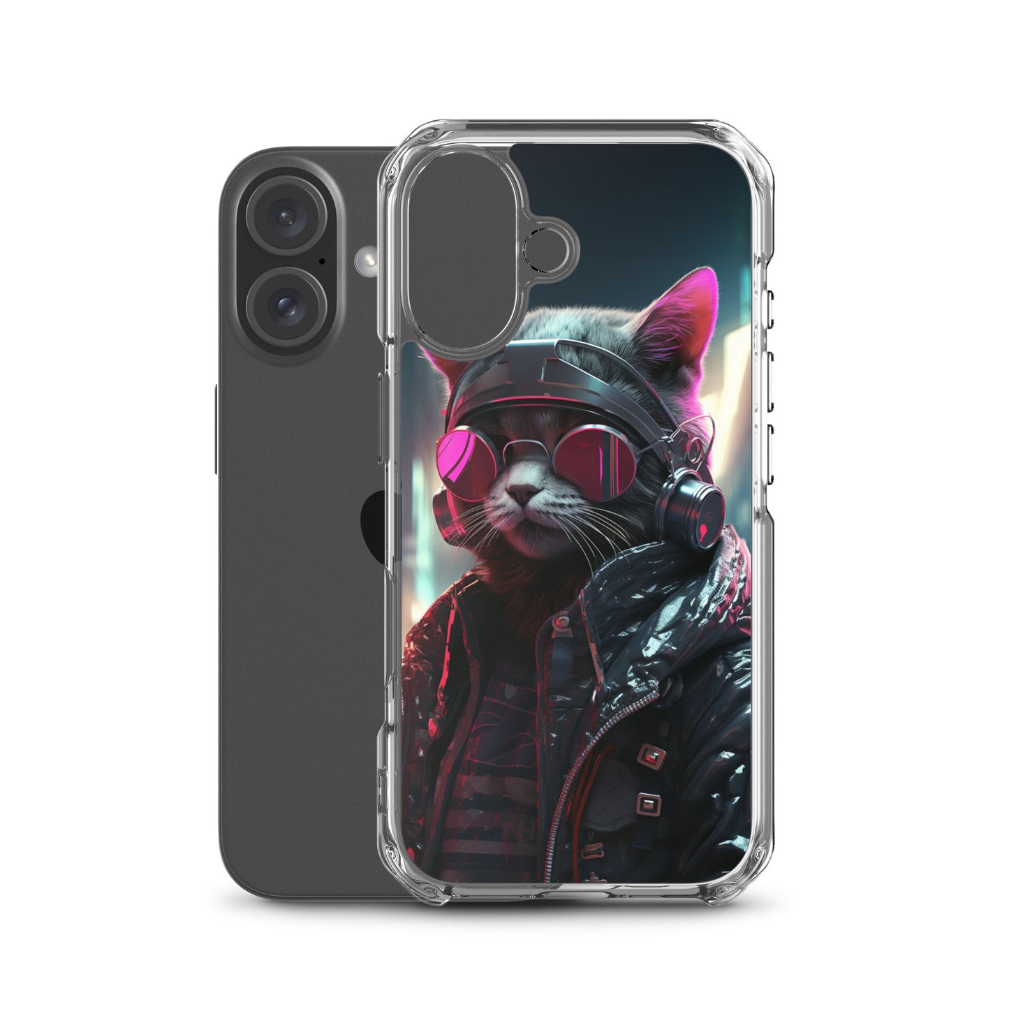 Cyberpunk Kitty Cat iPhone Case