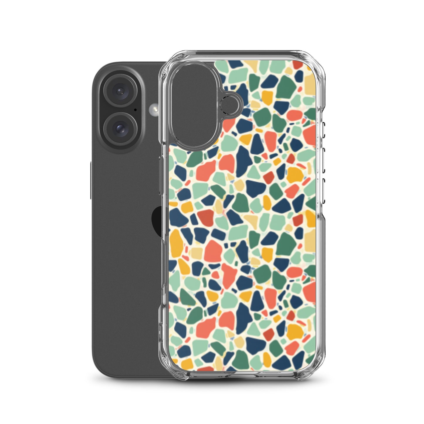 iPhone Case Colorful Retro Terrazzo Tile