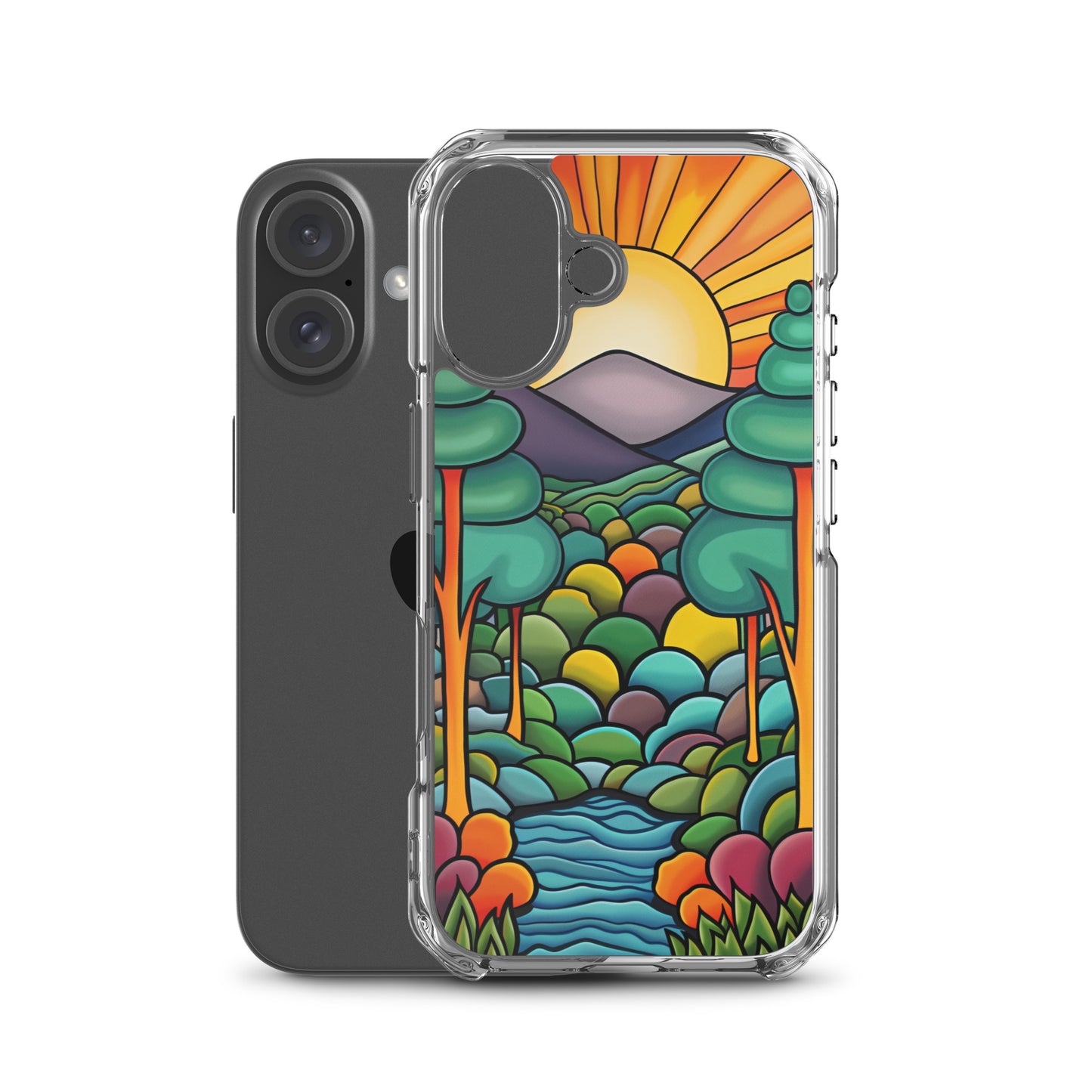 iPhone Case Arkley Sunrise over Mountains and Forest