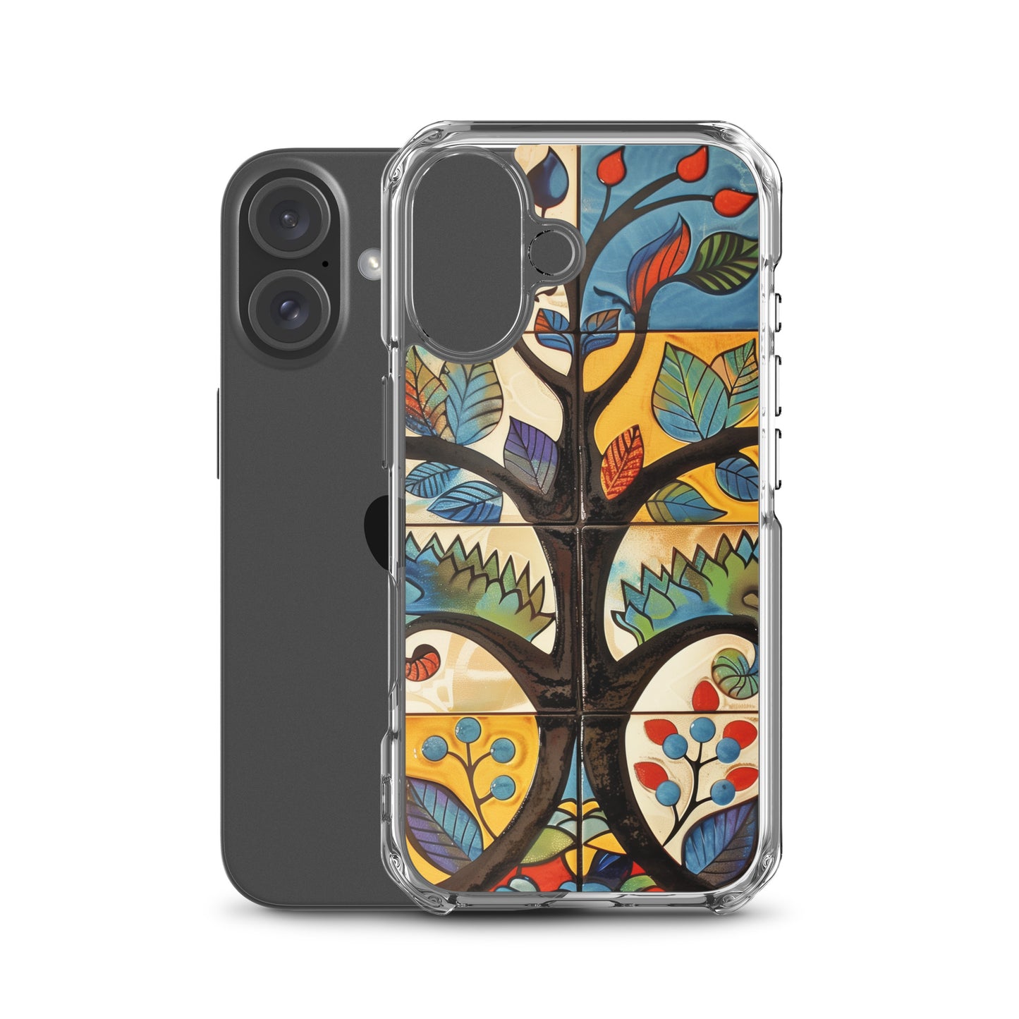 iPhone Case Colorful Tile Tree