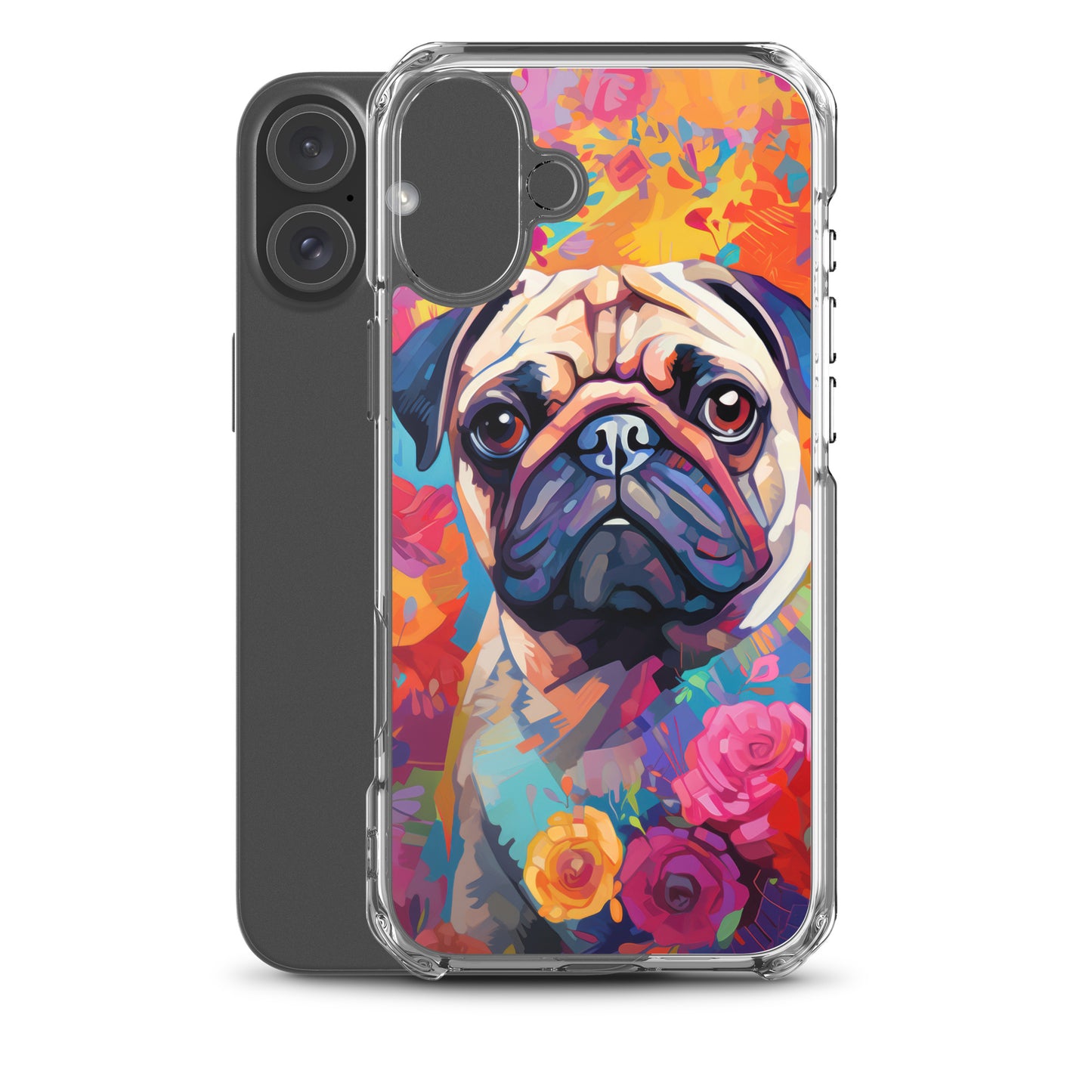 iPhone Case Painted Pug