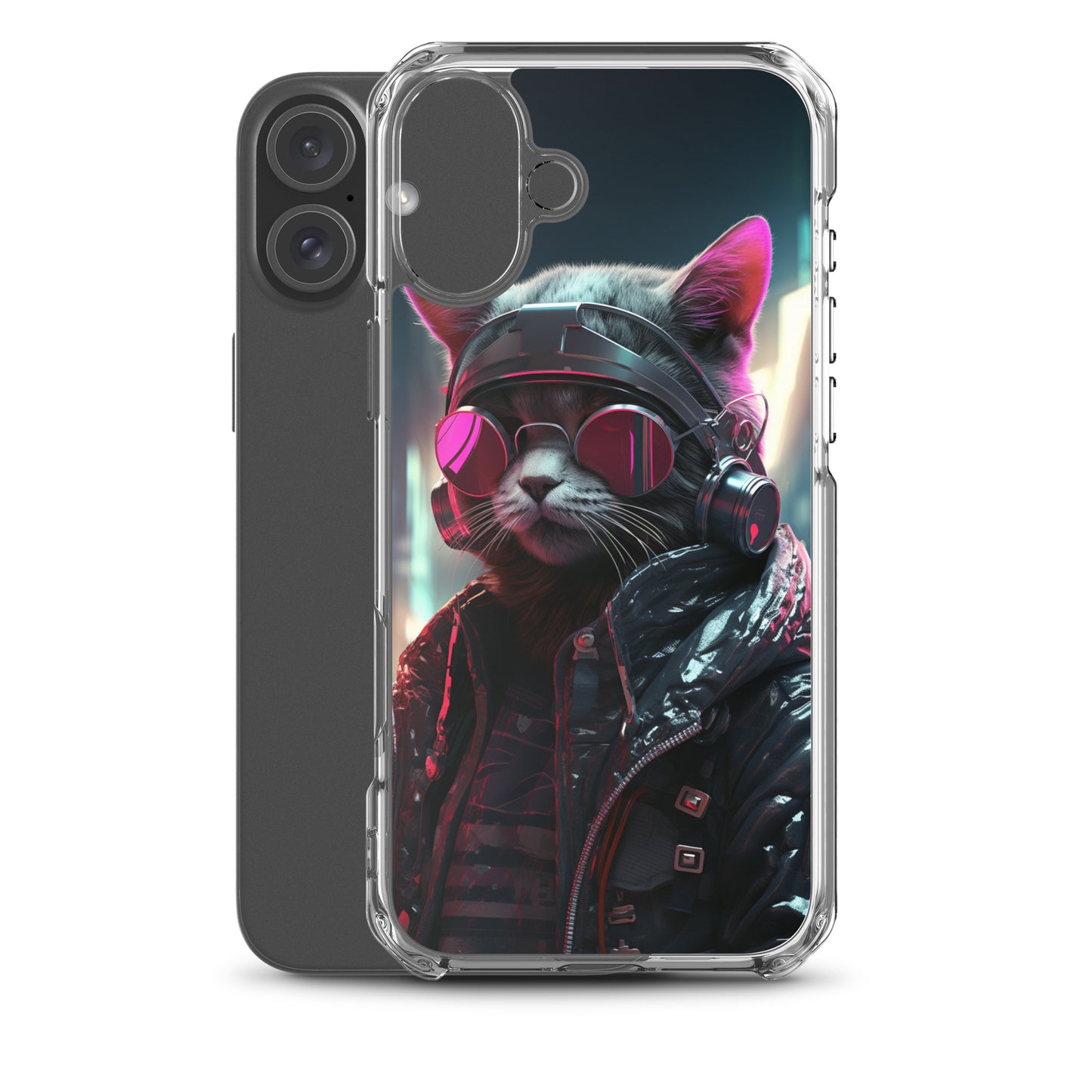 Cyberpunk Kitty Cat iPhone Case