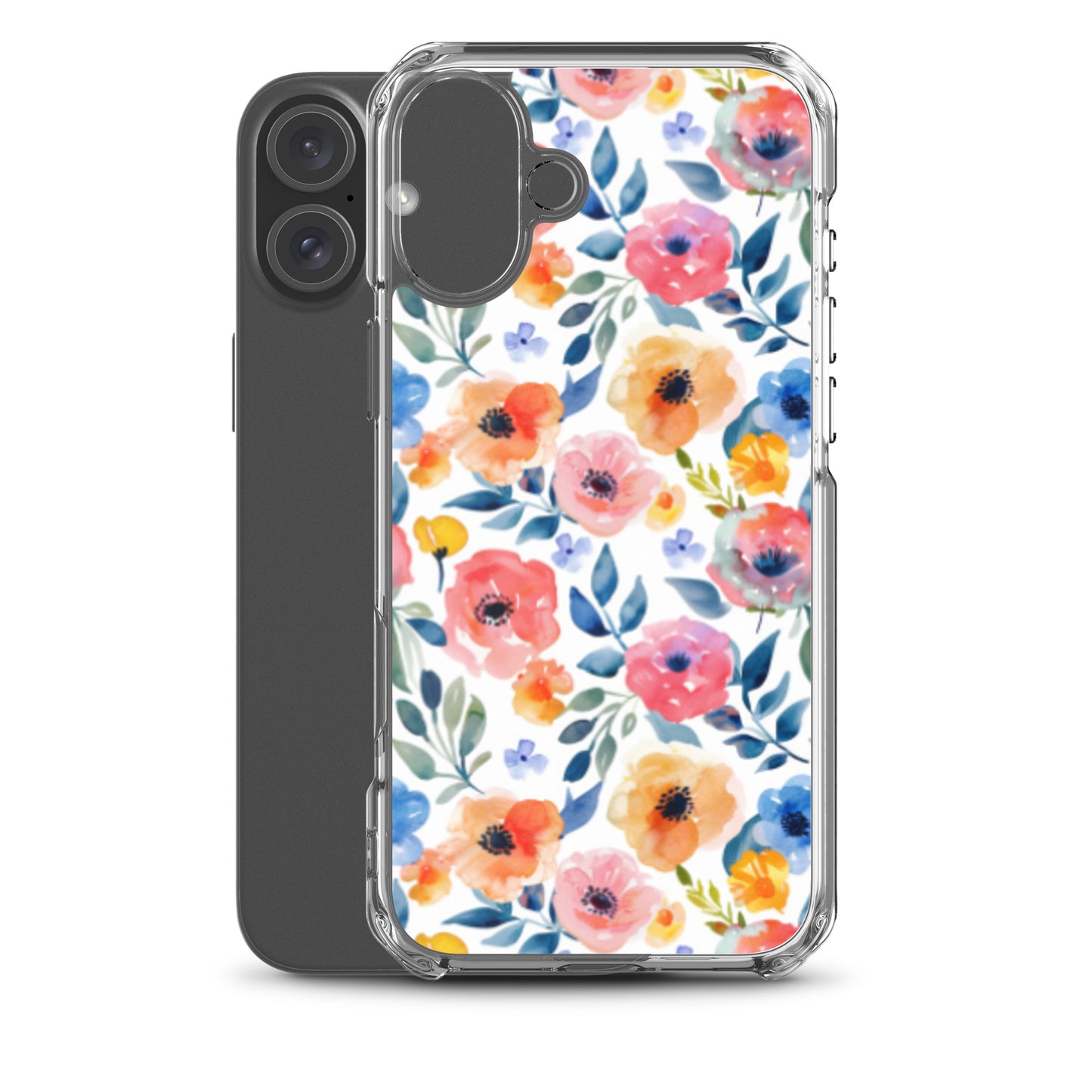 iPhone Case Colorful Watercolor Floral Pattern