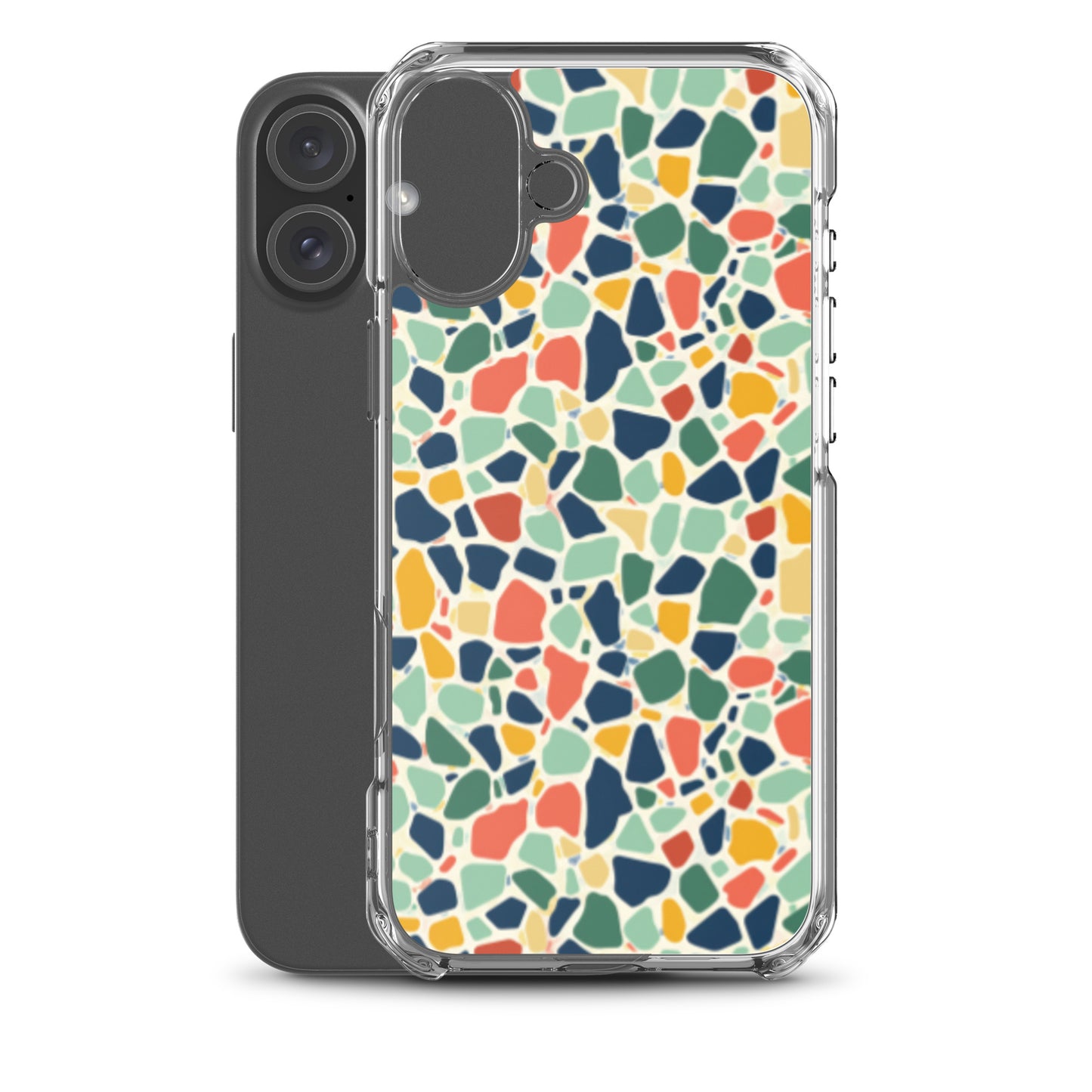 iPhone Case Colorful Retro Terrazzo Tile