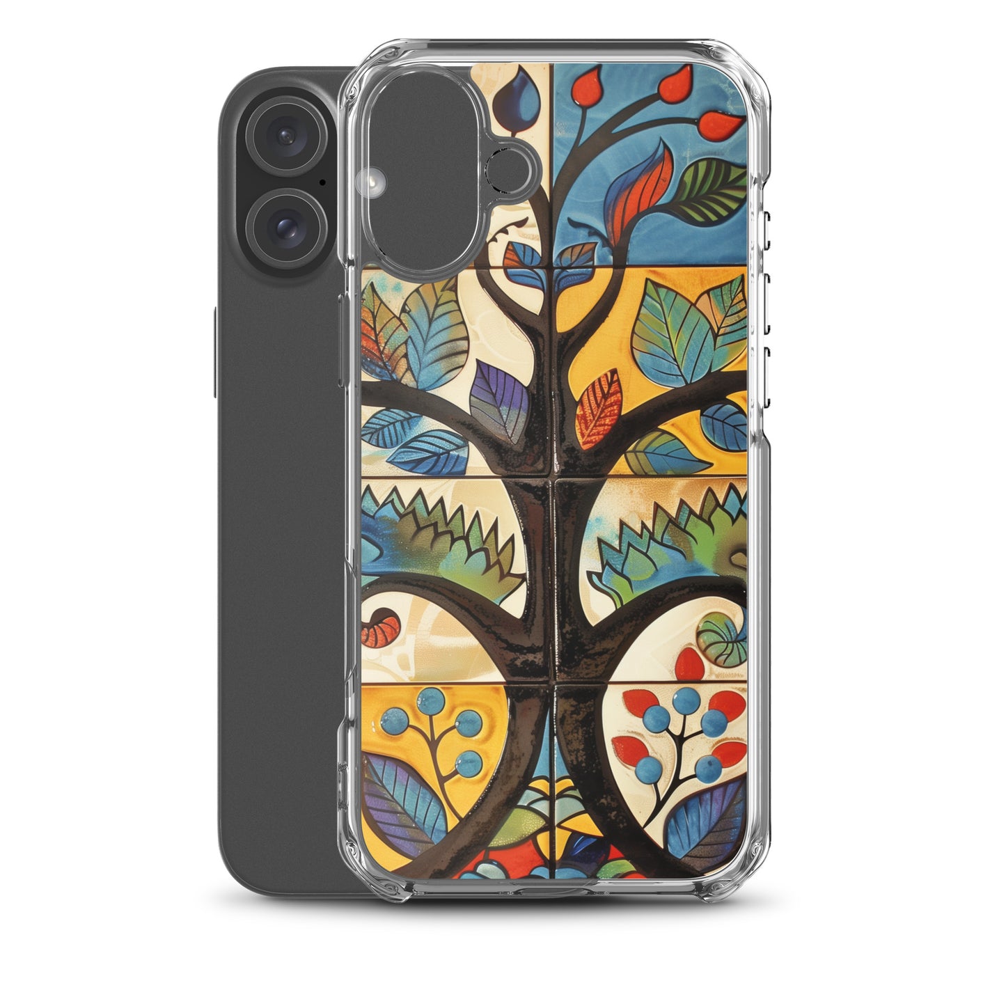 iPhone Case Colorful Tile Tree