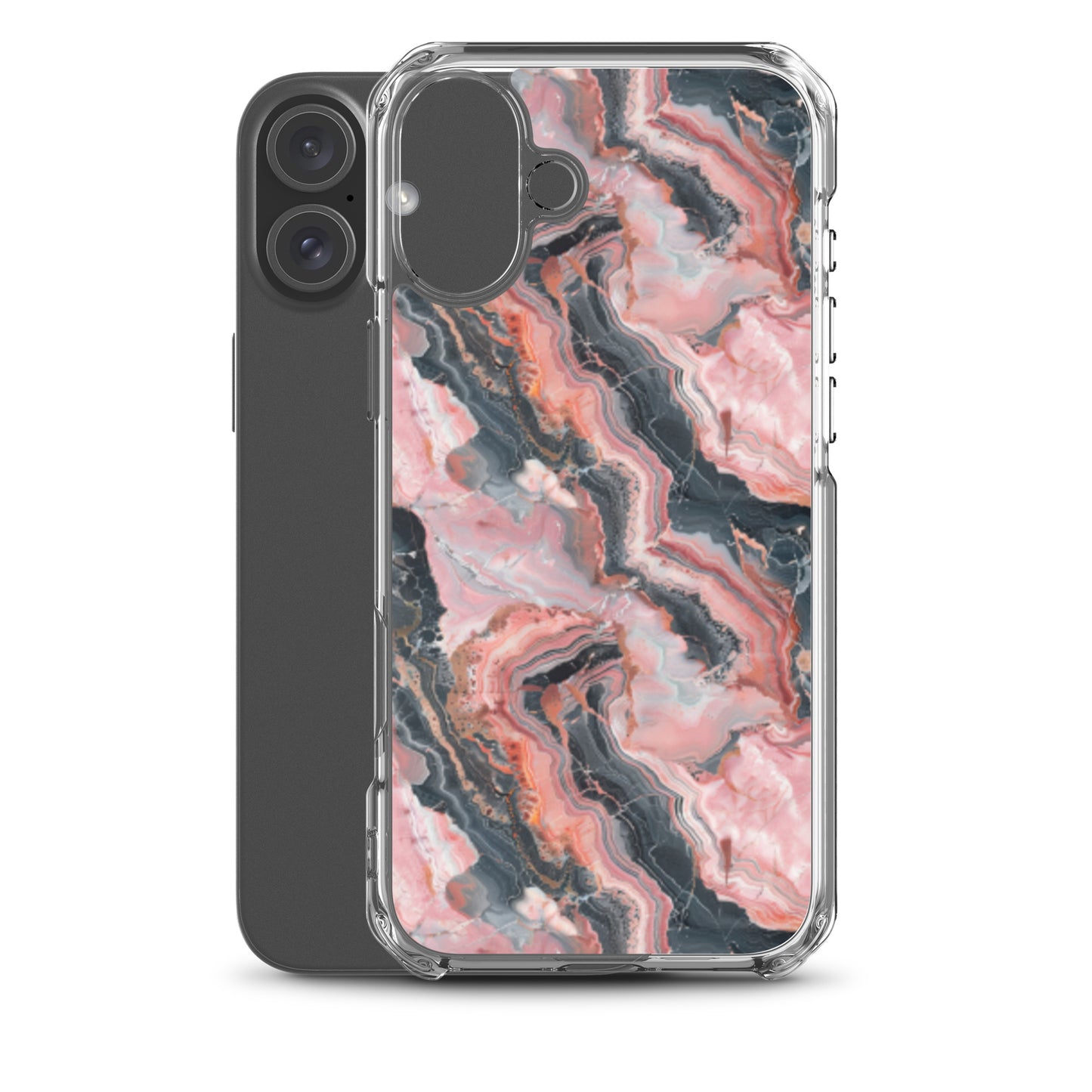 iPhone Case Pink Picasso Marble Pattern
