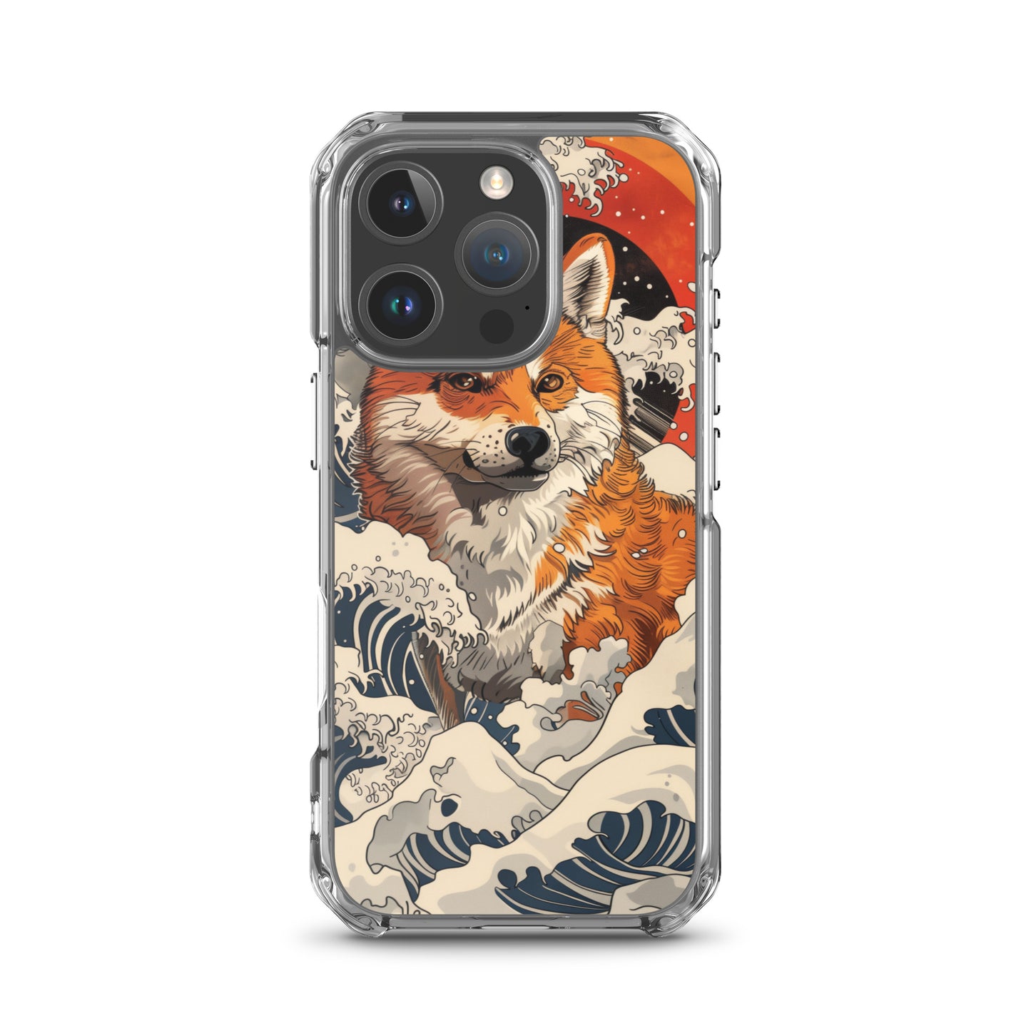 Shiba Inu in Waves iPhone Case
