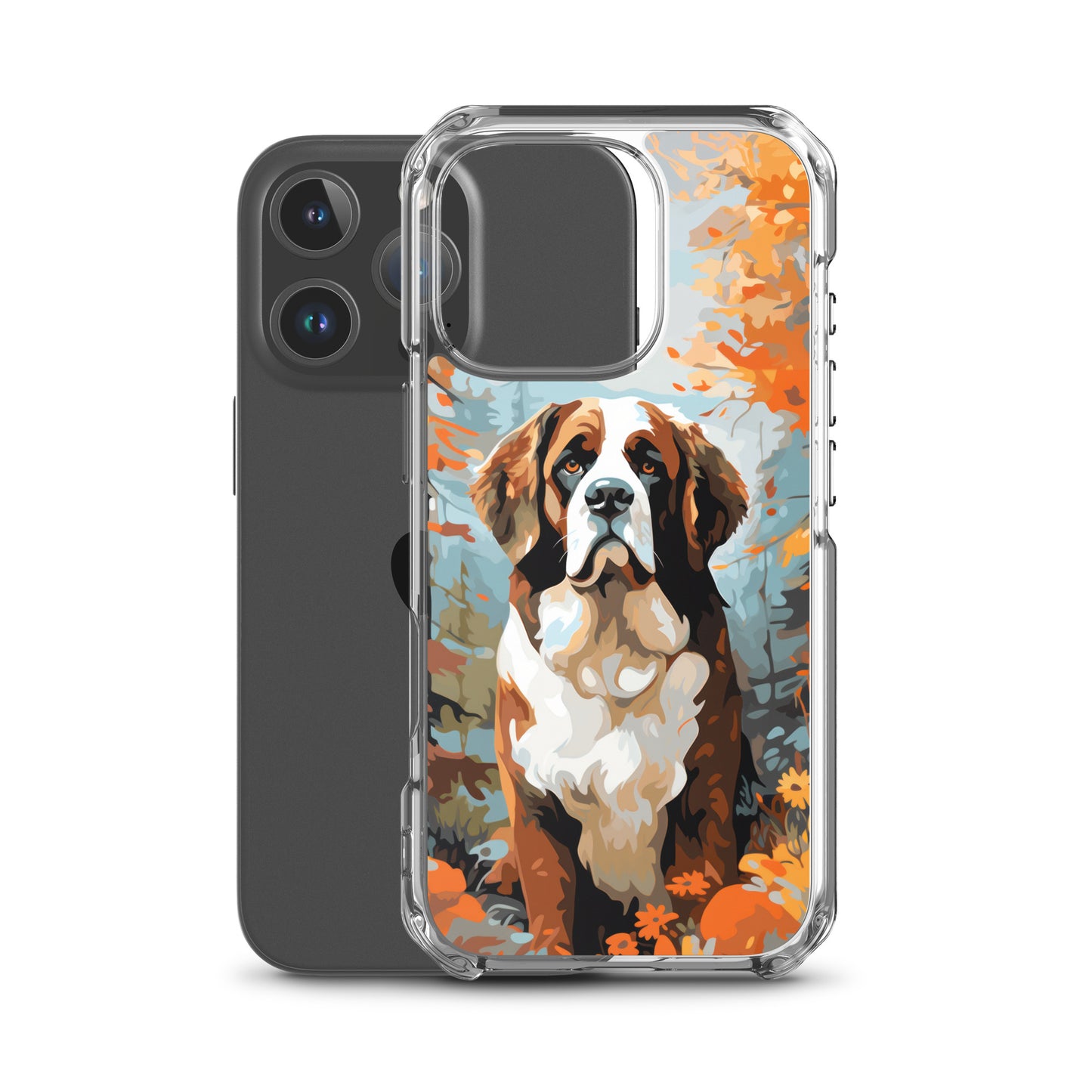 iPhone Case Painted St. Bernard
