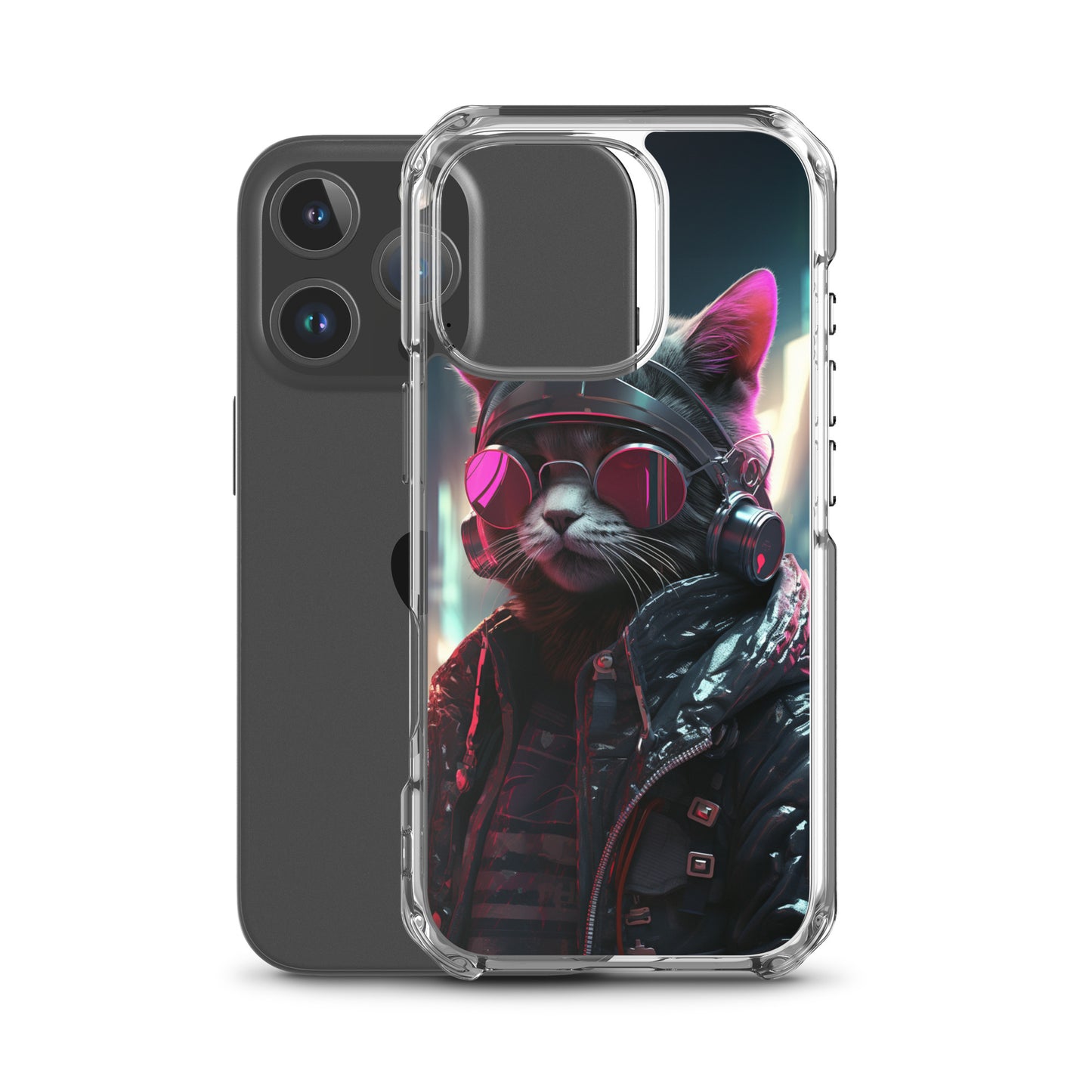 Cyberpunk Kitty Cat iPhone Case
