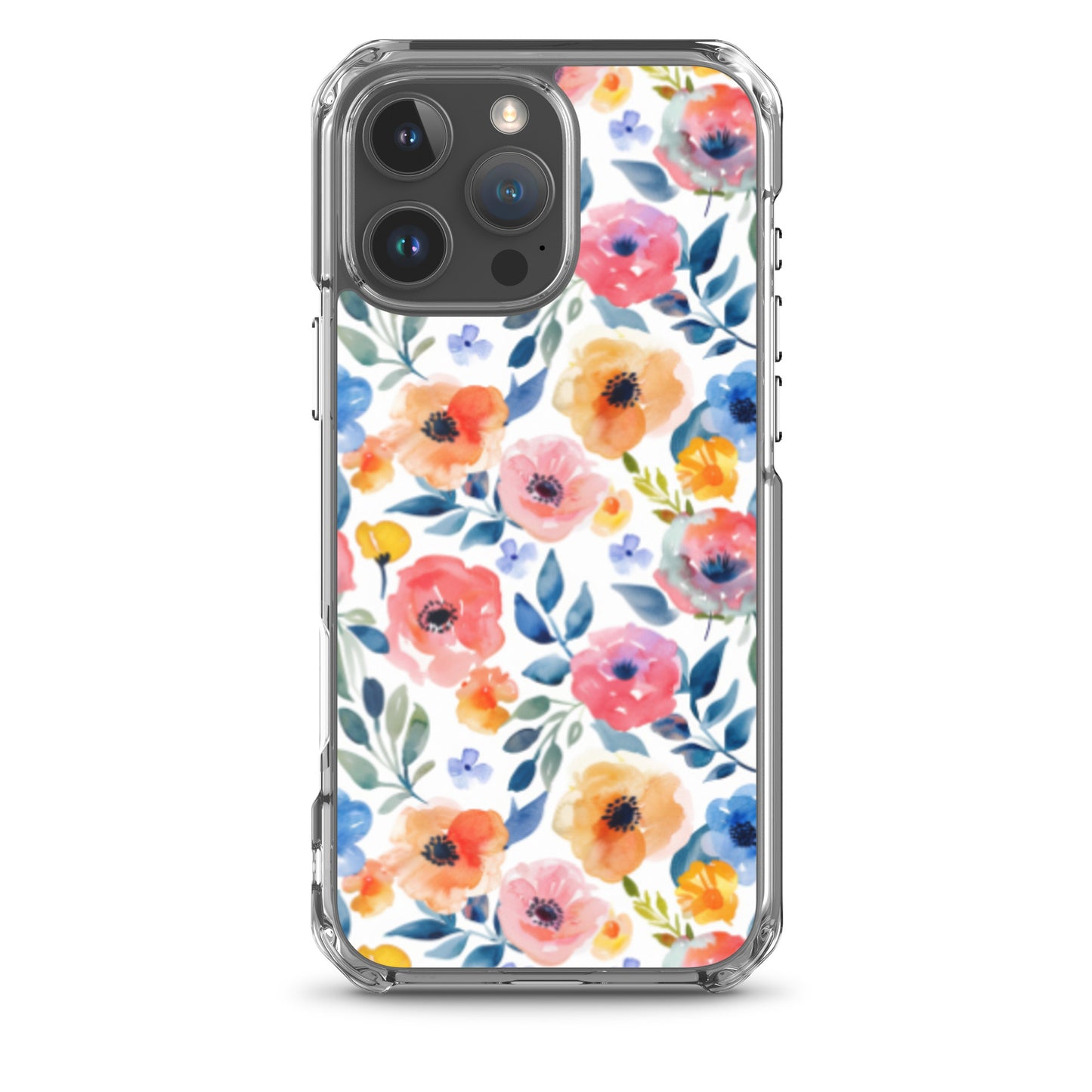 iPhone Case Colorful Watercolor Floral Pattern