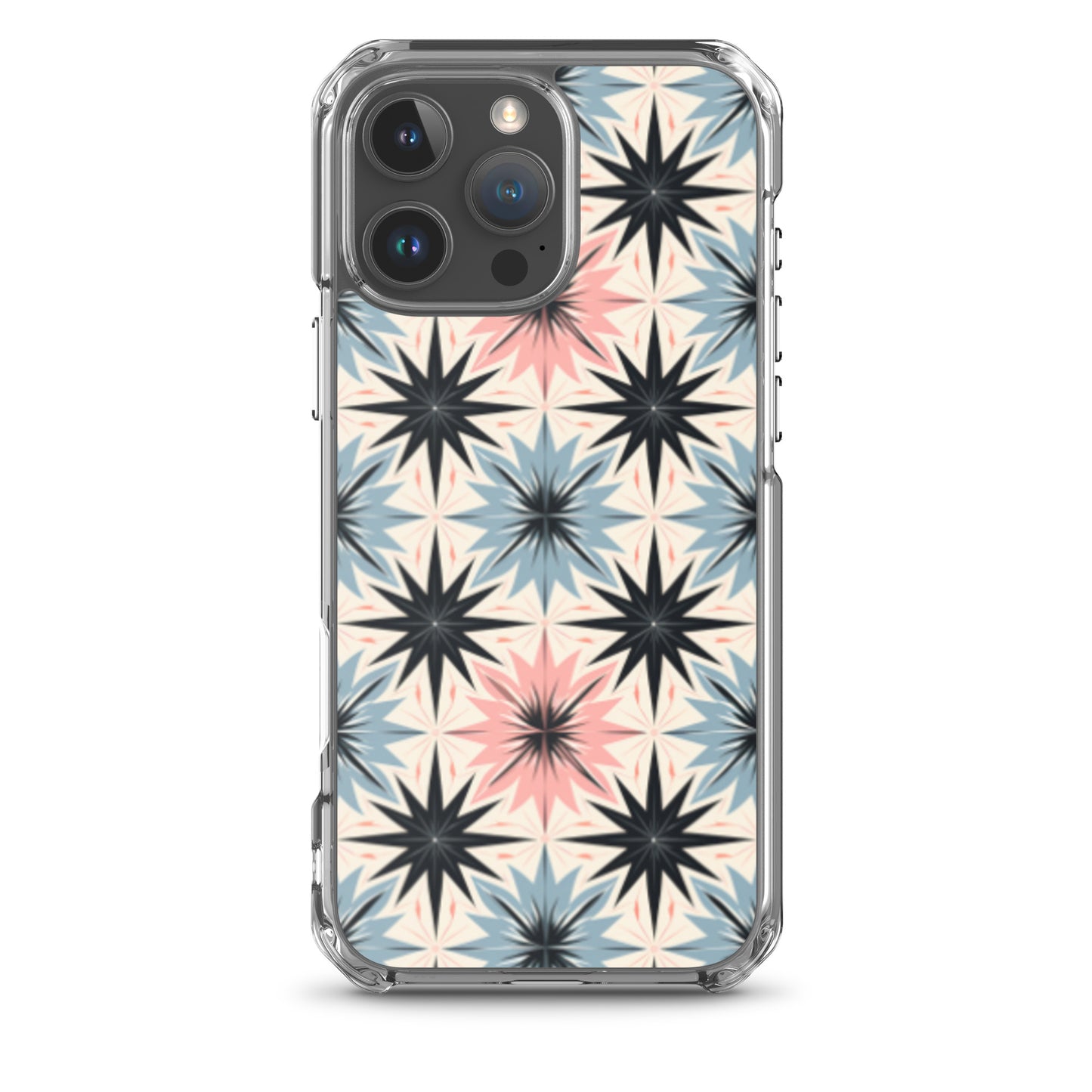 iPhone Case Pink and Blue Pastel Retro Stars