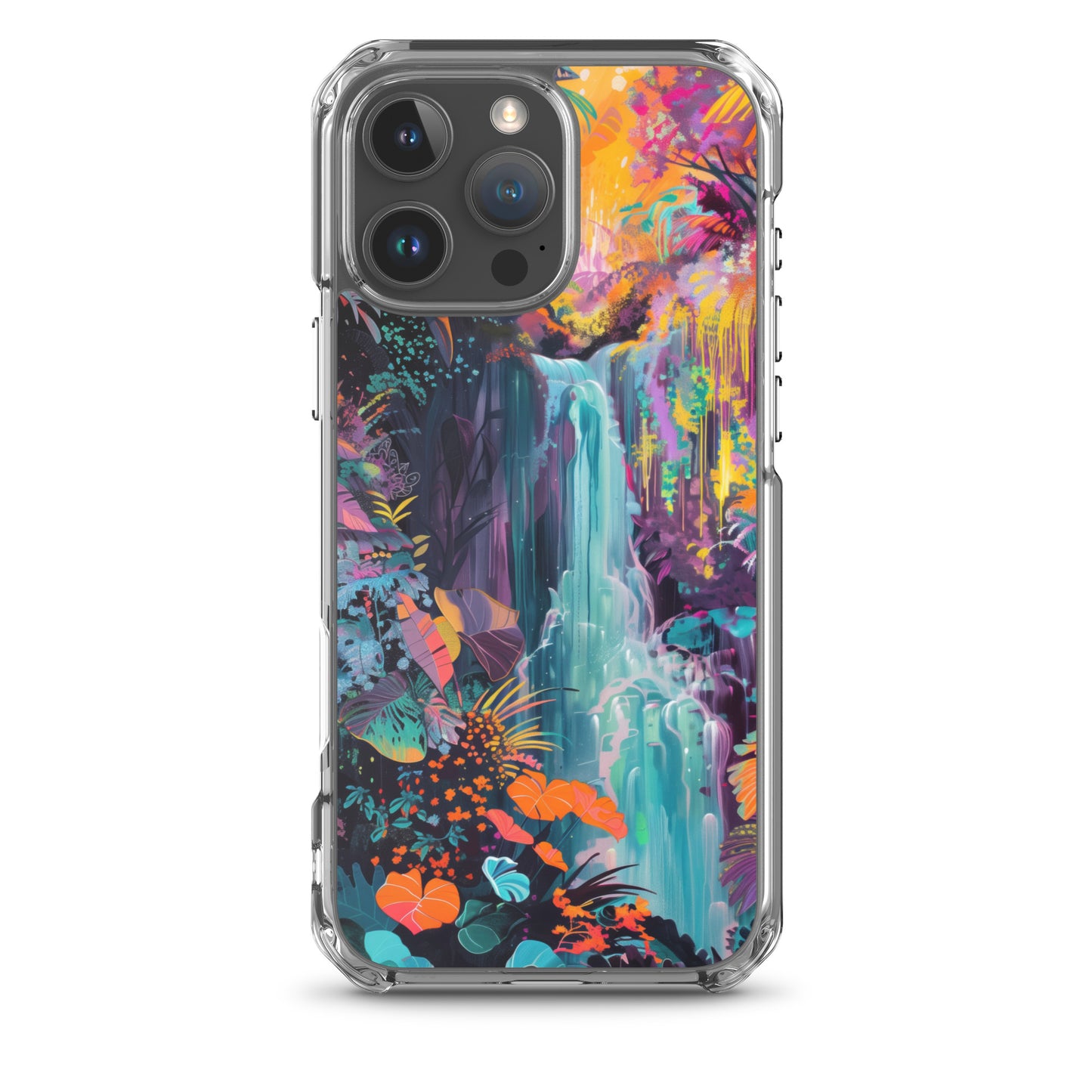 iPhone Case Vibrant Tropical Jungle Waterfall