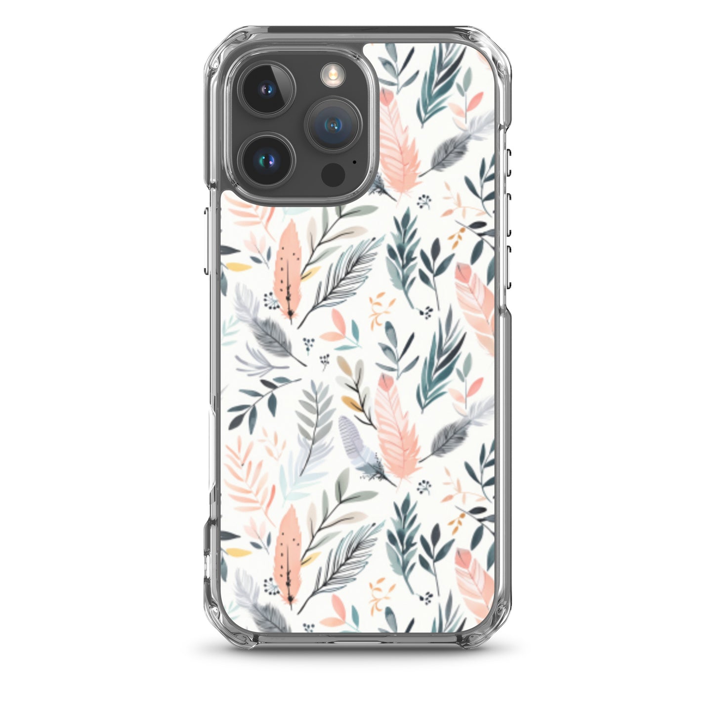 iPhone Case Pastel Feathers & Plants