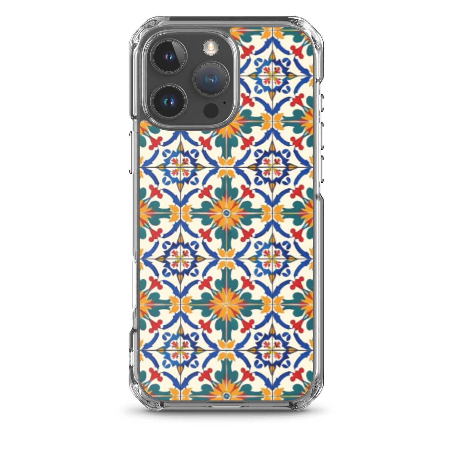iPhone Case Colorful Yellow & Green Mediterranean Tiles