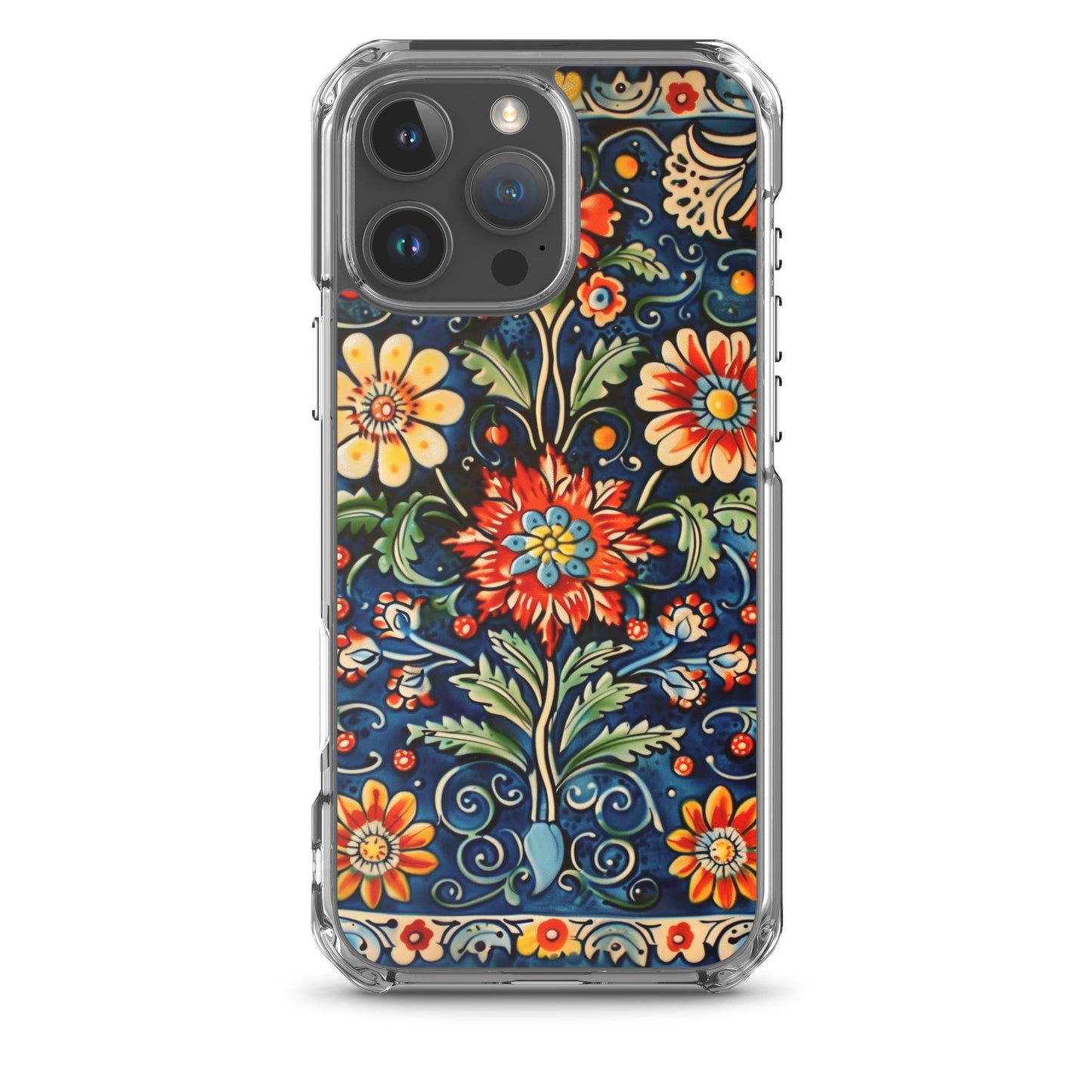 iPhone Case Colorful Flowers Boleslawiec Pottery Tile