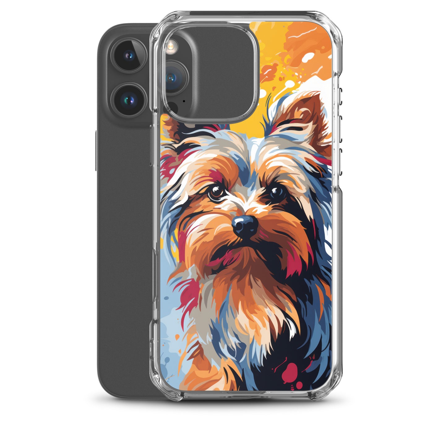 iPhone Case Painted Yorkshire Terrier Yellow