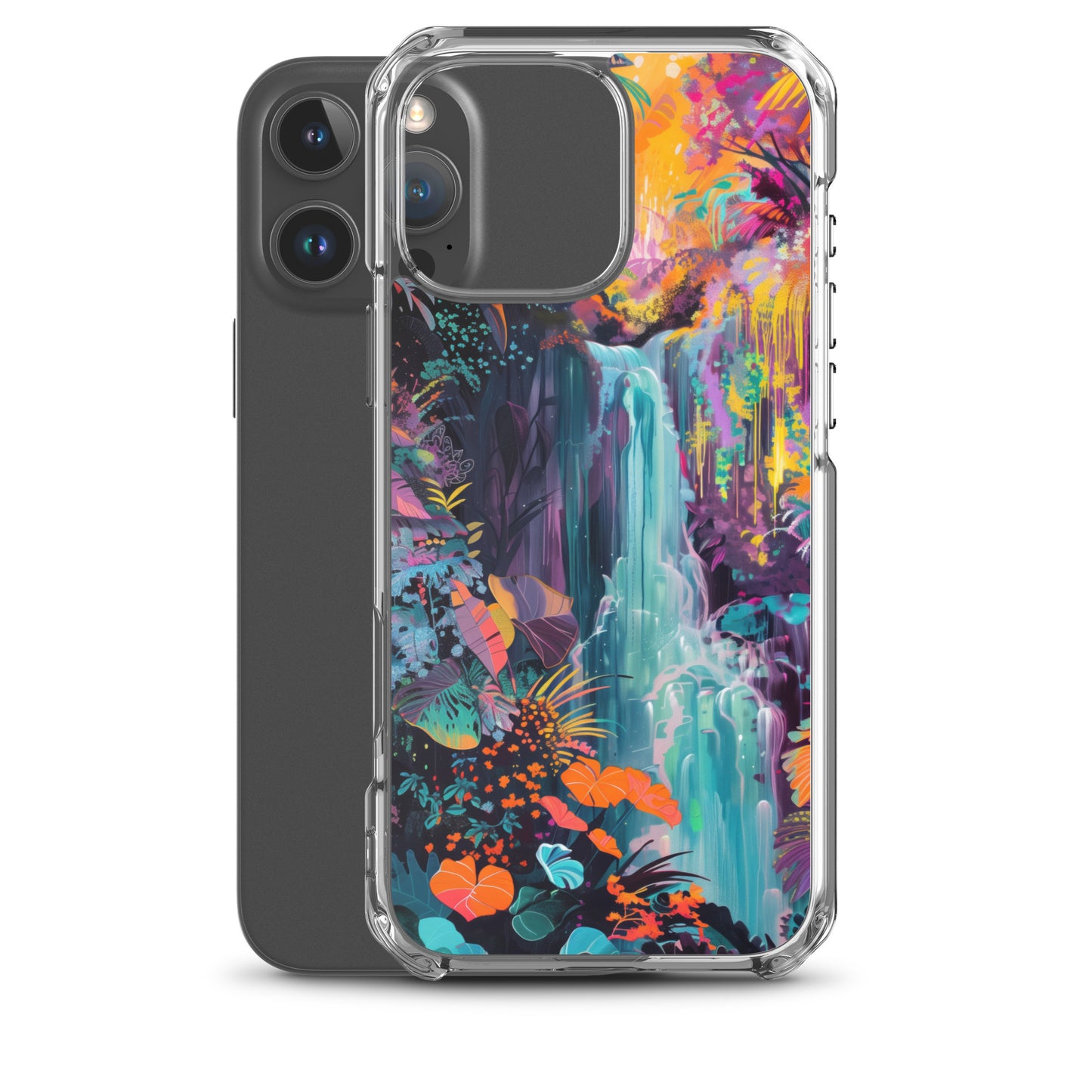 iPhone Case Vibrant Tropical Jungle Waterfall