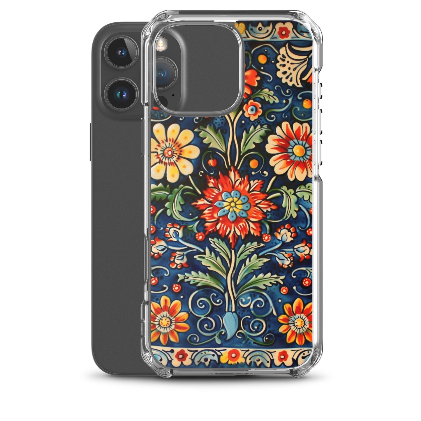 iPhone Case Colorful Flowers Boleslawiec Pottery Tile