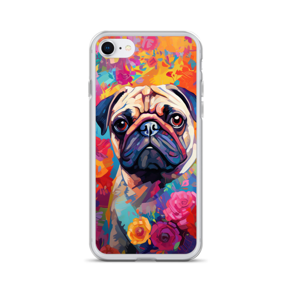 iPhone Case Painted Pug