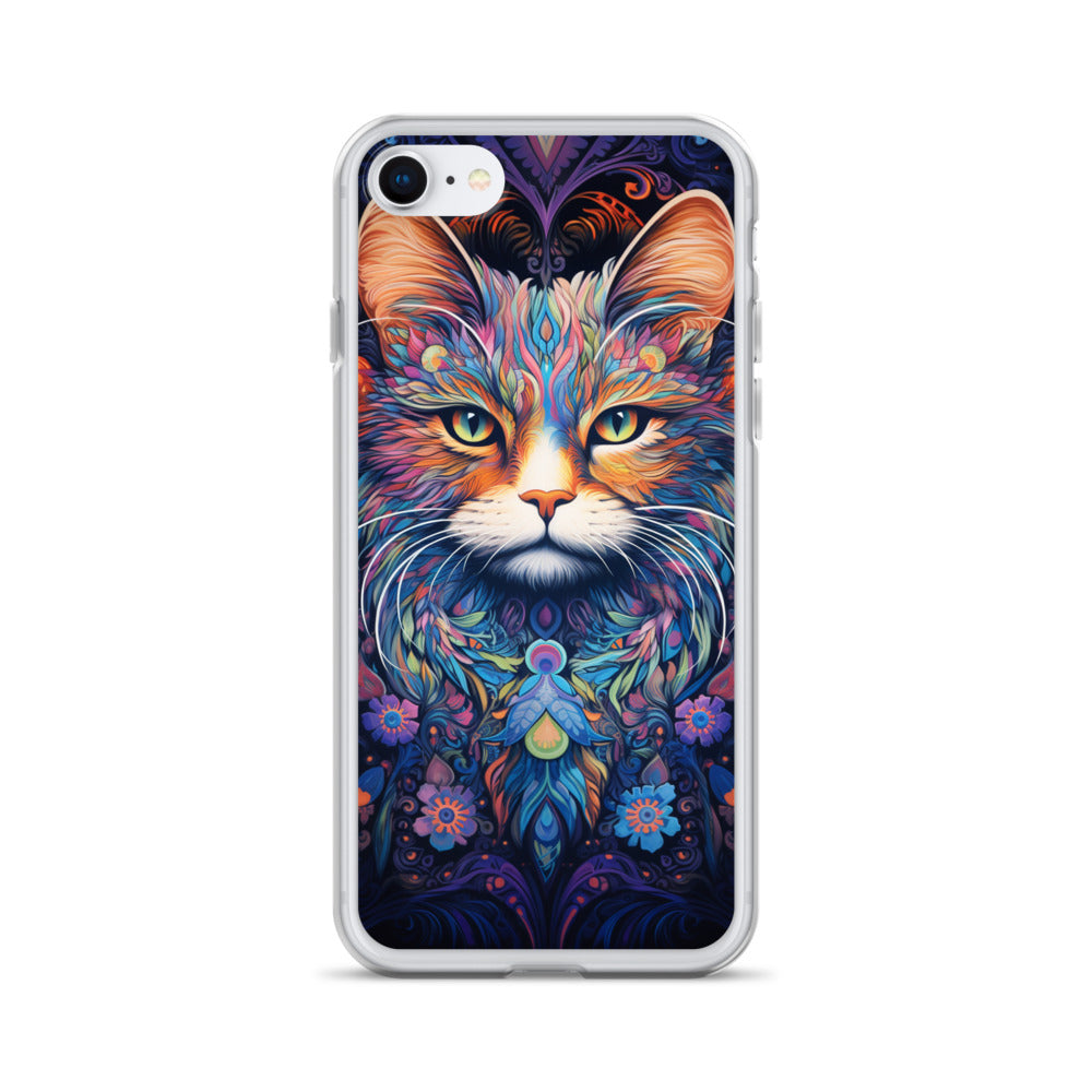 Psychedelic Cat #2 iPhone Case