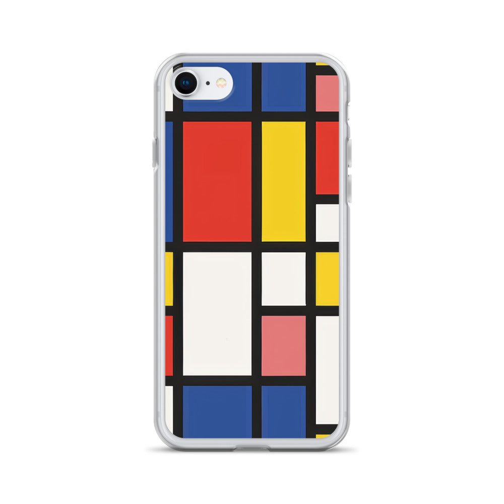 iPhone Case Colorful De Stijl
