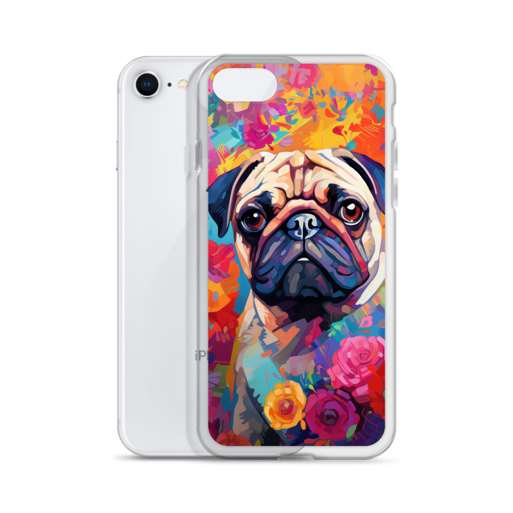 iPhone Case Painted Pug