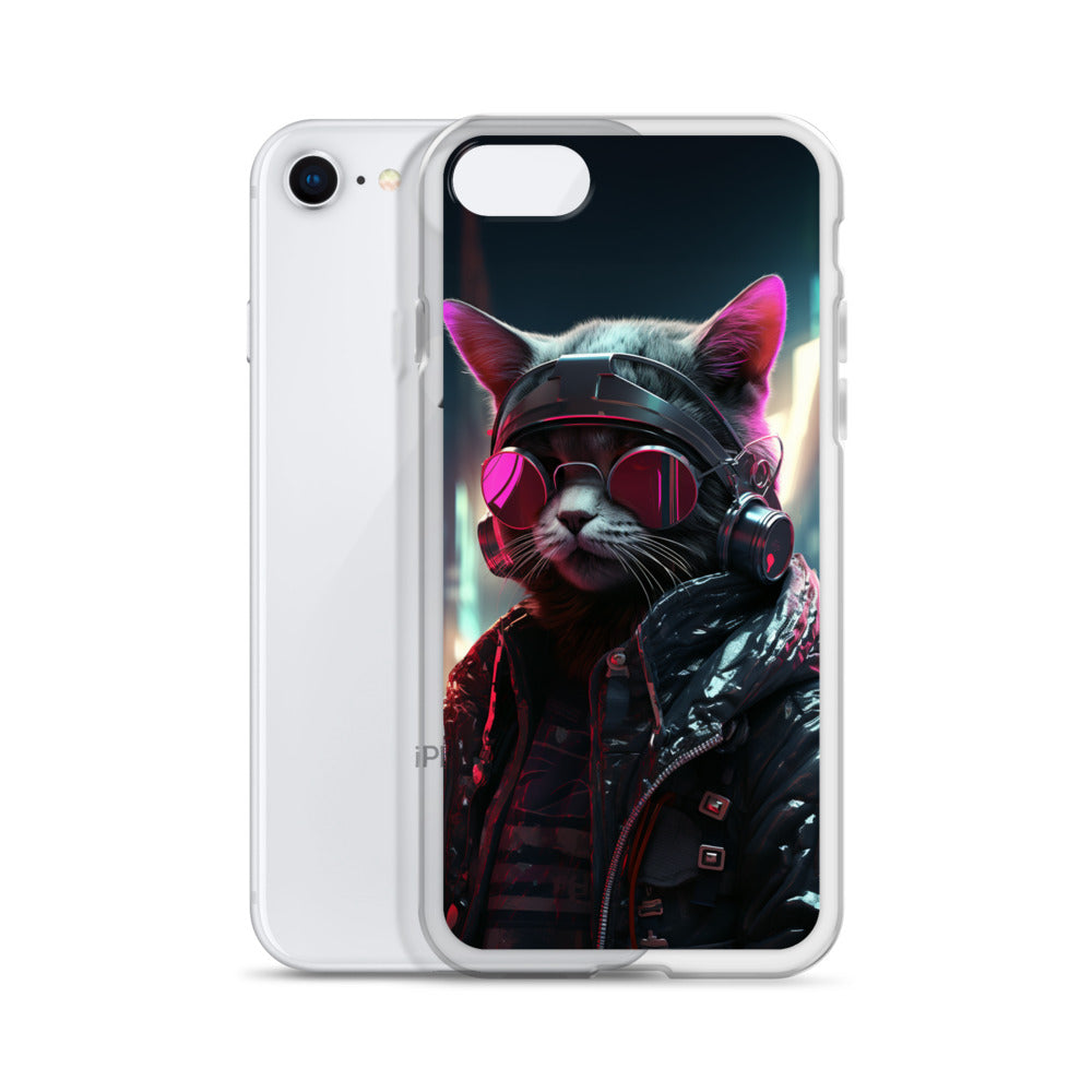 Cyberpunk Kitty Cat iPhone Case