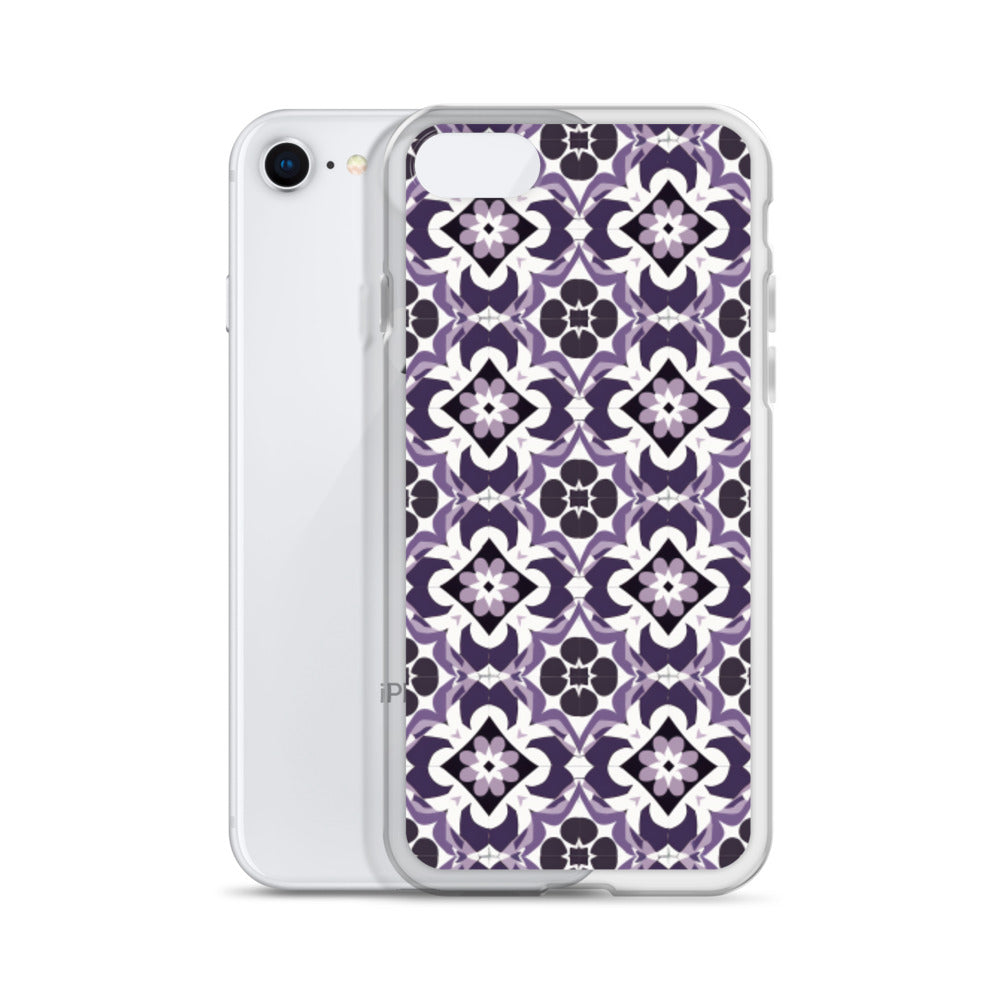 iPhone Case Purple Moroccan Style Tile
