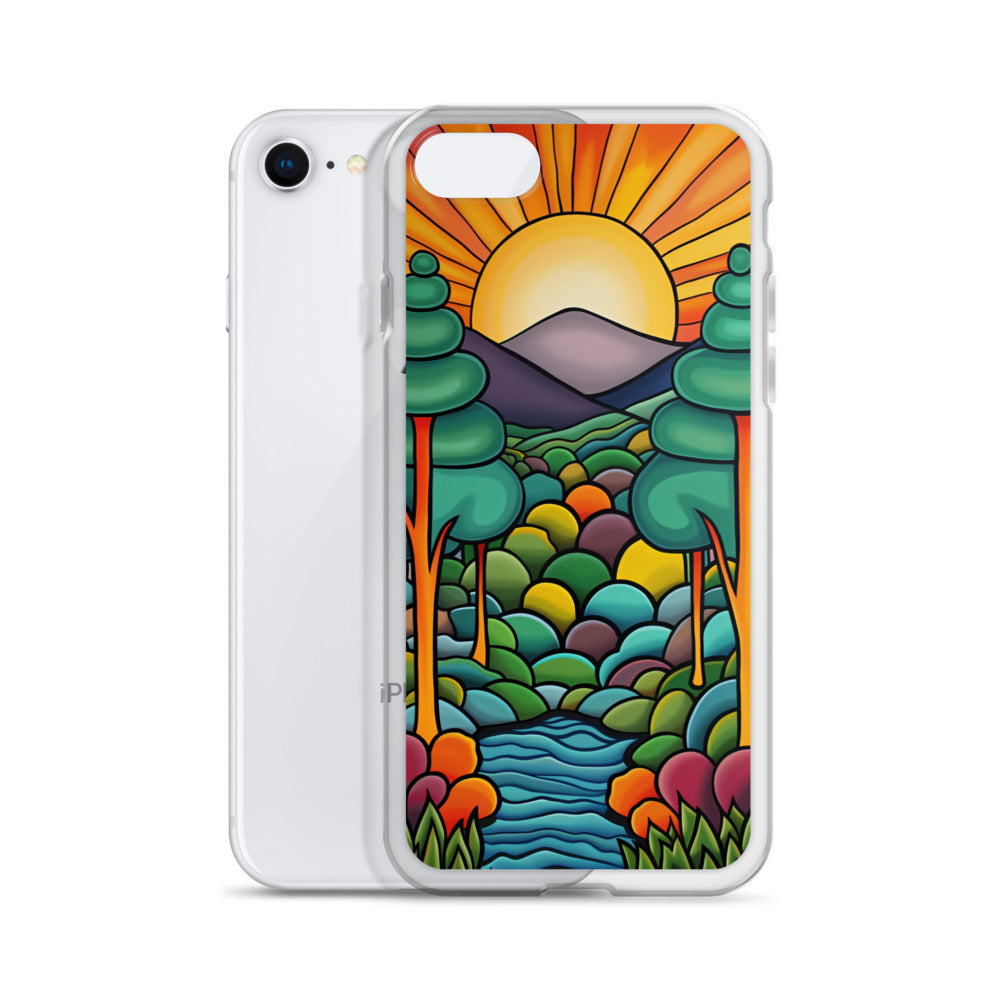 iPhone Case Arkley Sunrise over Mountains and Forest