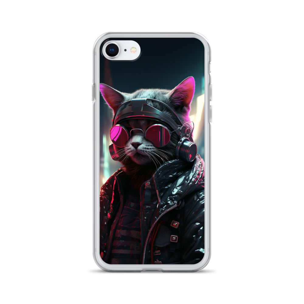 Cyberpunk Kitty Cat iPhone Case