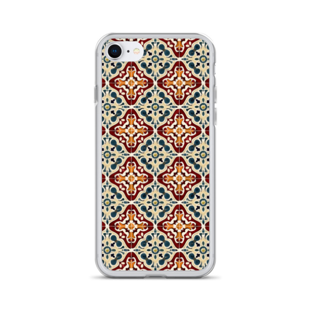 iPhone Case Classic Encaustic Tile Red