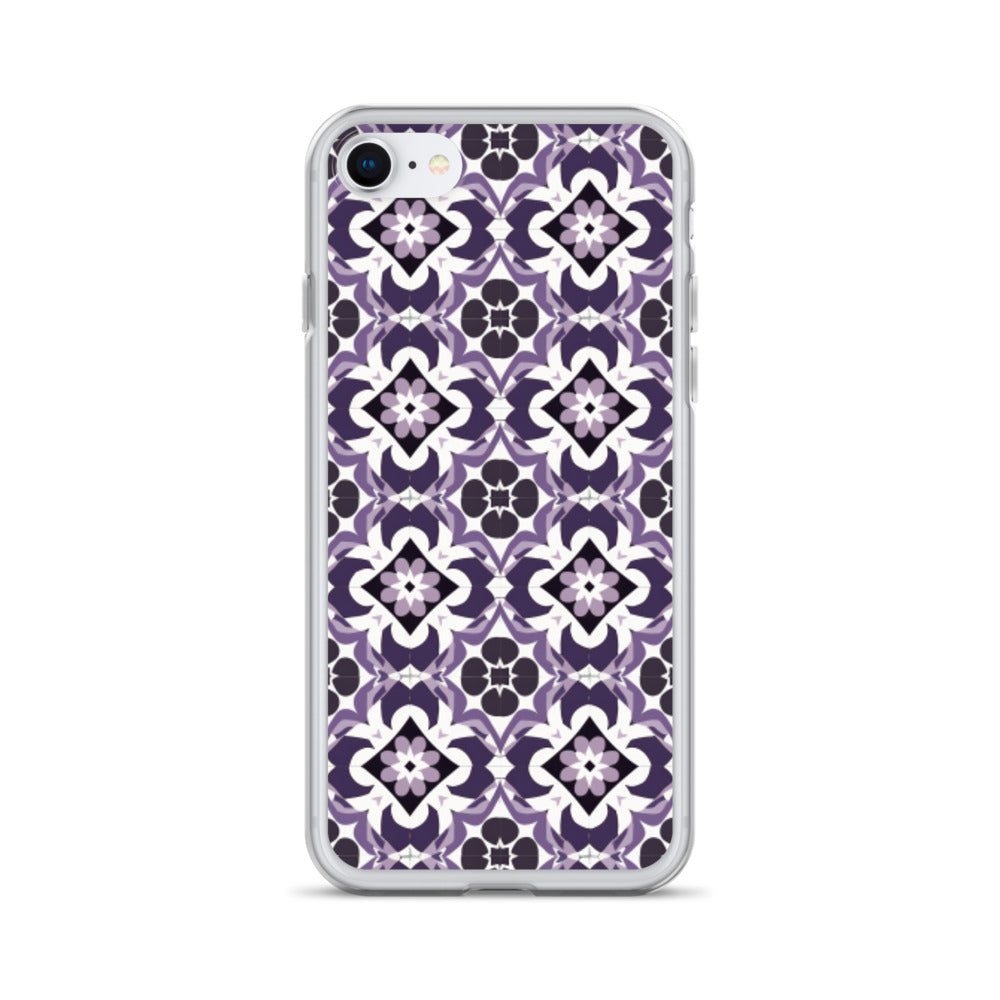 iPhone Case Purple Moroccan Style Tile