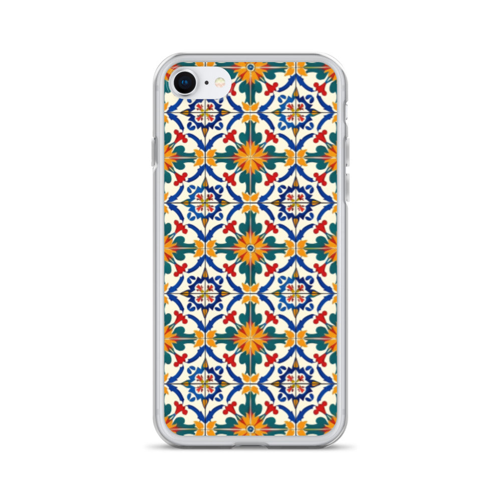 iPhone Case Colorful Yellow & Green Mediterranean Tiles