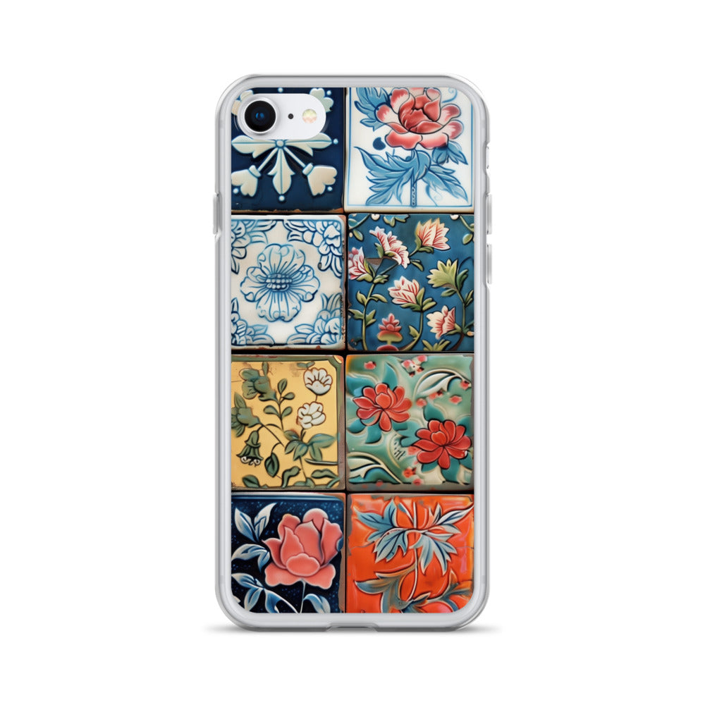 iPhone Case Colorful Majolilca Tiles