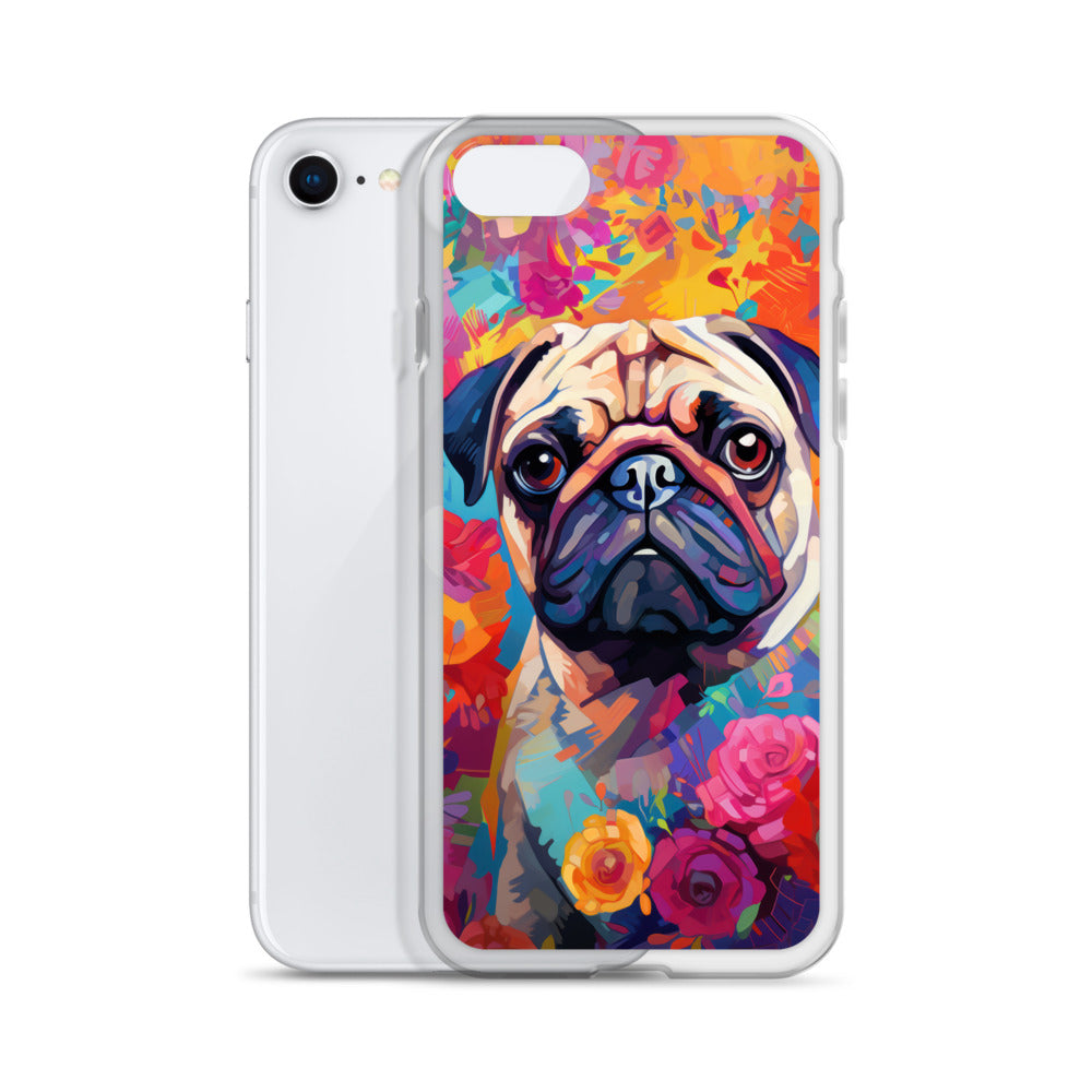 iPhone Case Painted Pug