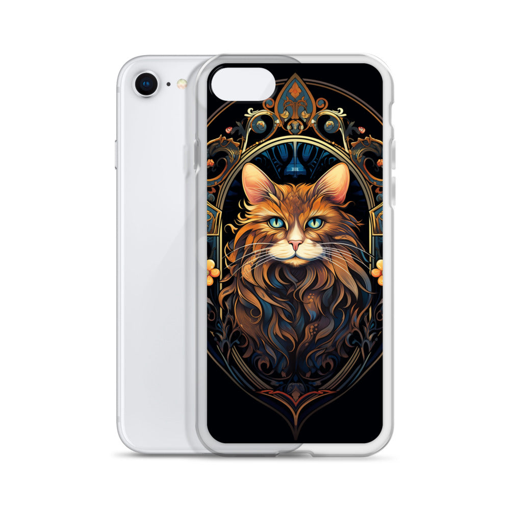 Art Nouveau Cat #3 iPhone Case