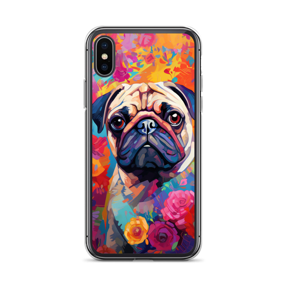 iPhone Case Painted Pug