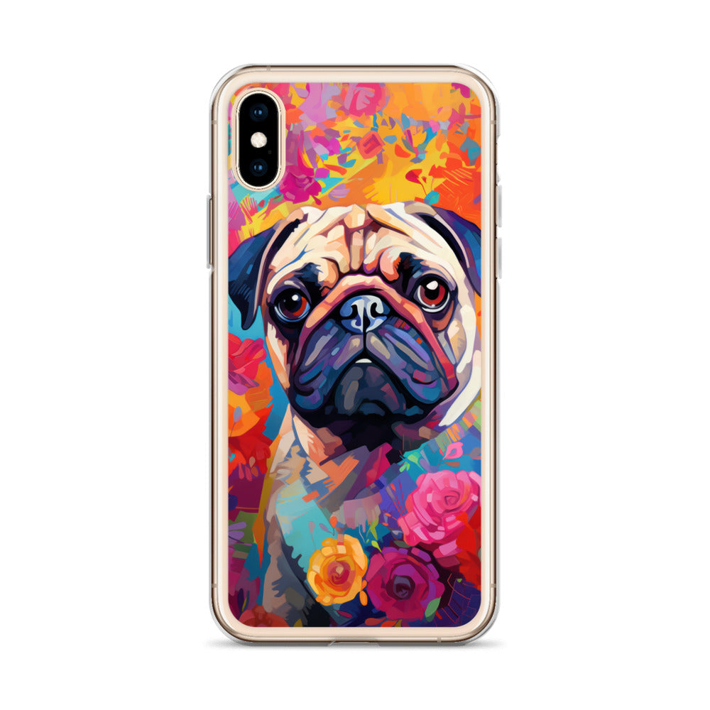 iPhone Case Painted Pug