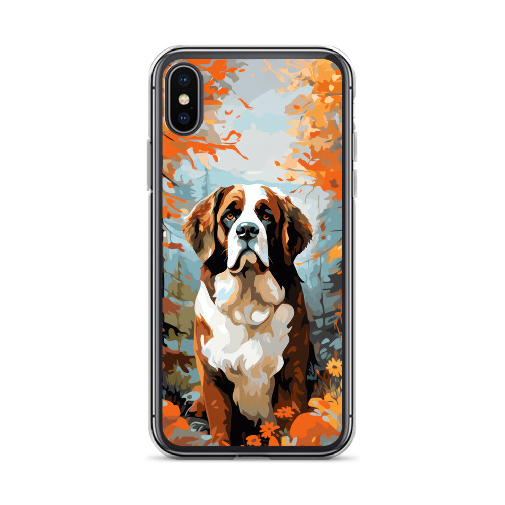 iPhone Case Painted St. Bernard