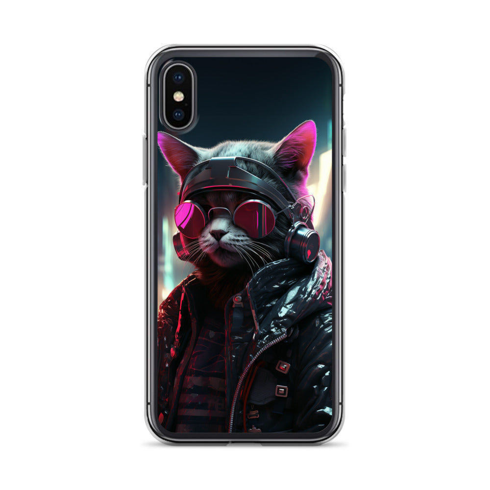 Cyberpunk Kitty Cat iPhone Case