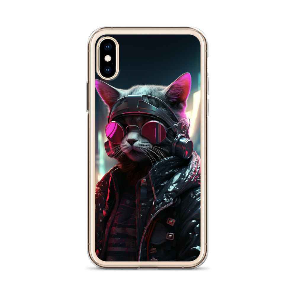 Cyberpunk Kitty Cat iPhone Case