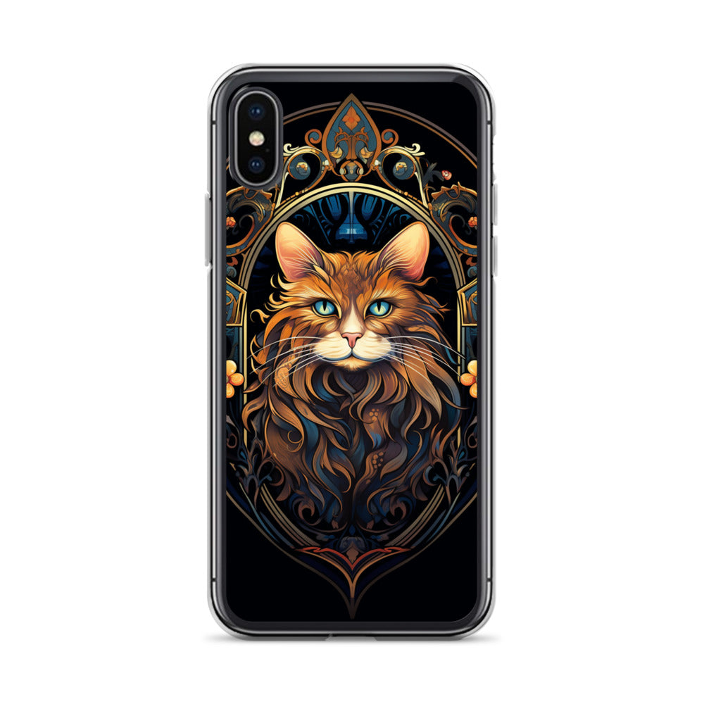 Art Nouveau Cat #3 iPhone Case