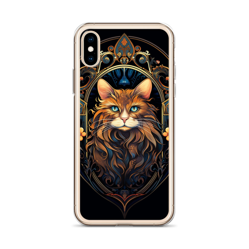 Art Nouveau Cat #3 iPhone Case